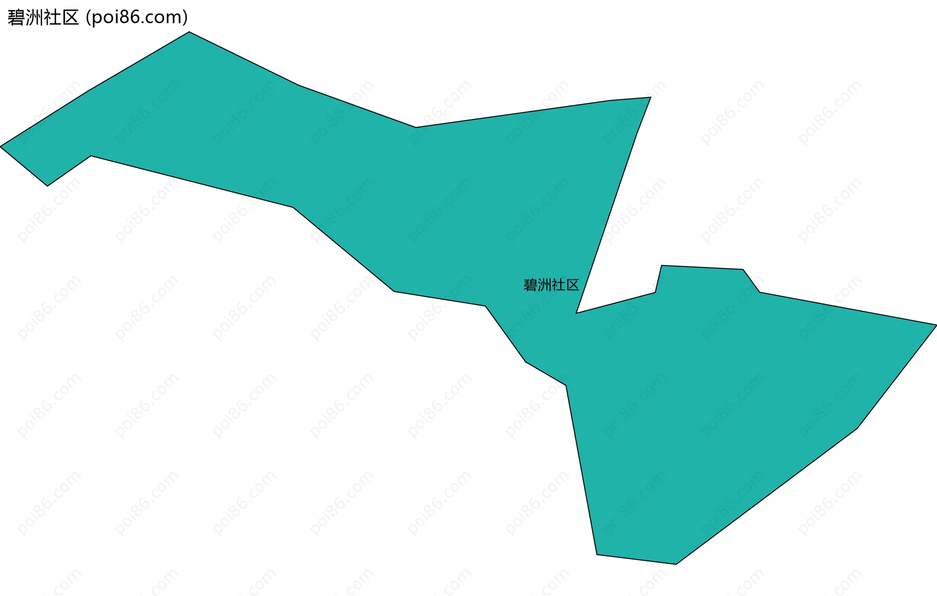 碧洲社区边界地图