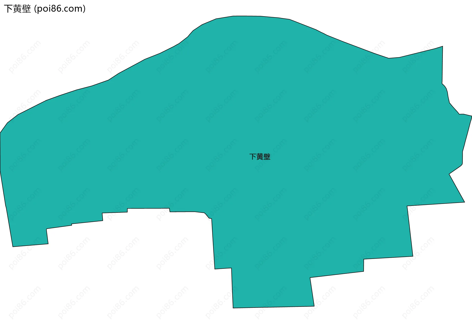 下黄壁边界地图