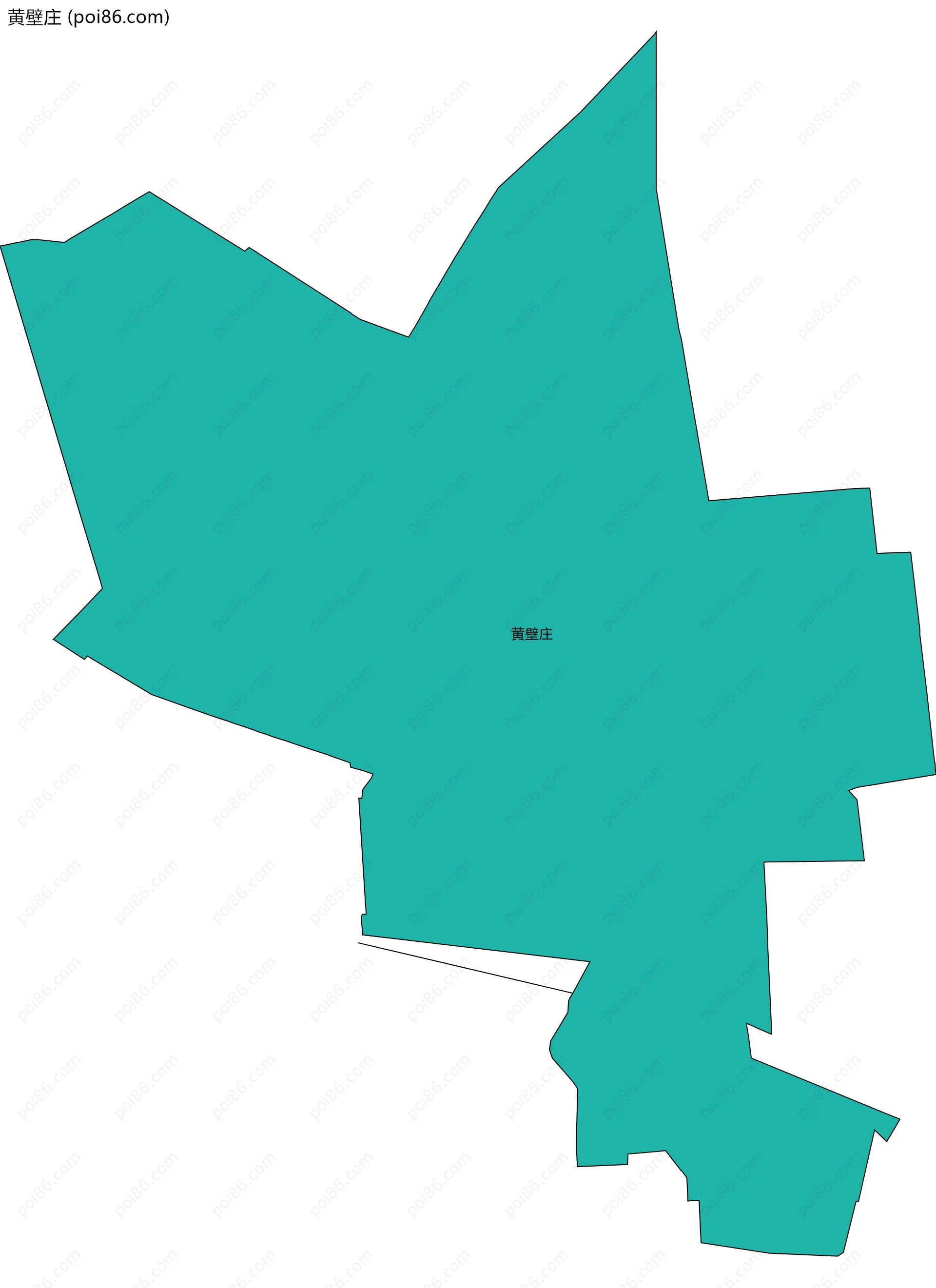 黄壁庄边界地图
