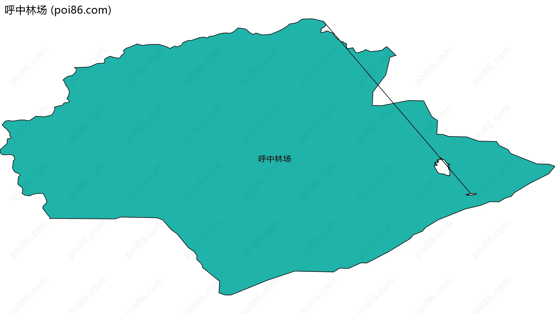 呼中林场边界地图