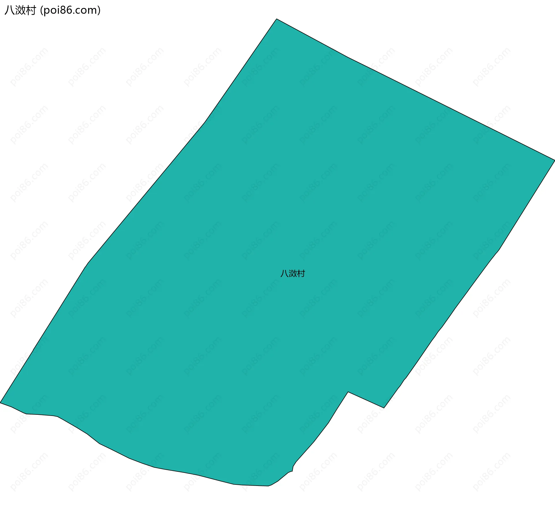 八滧村边界地图