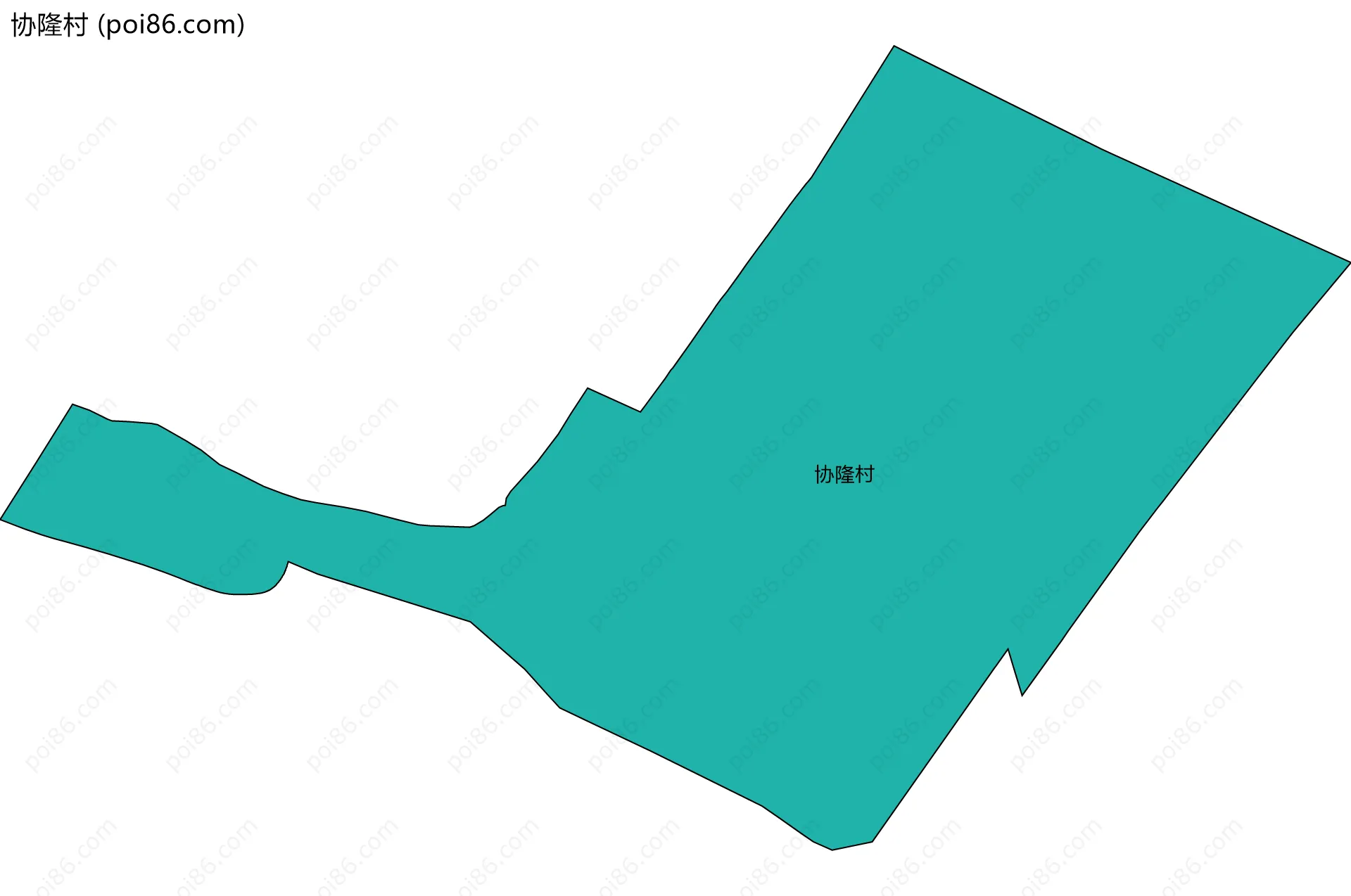 协隆村边界地图