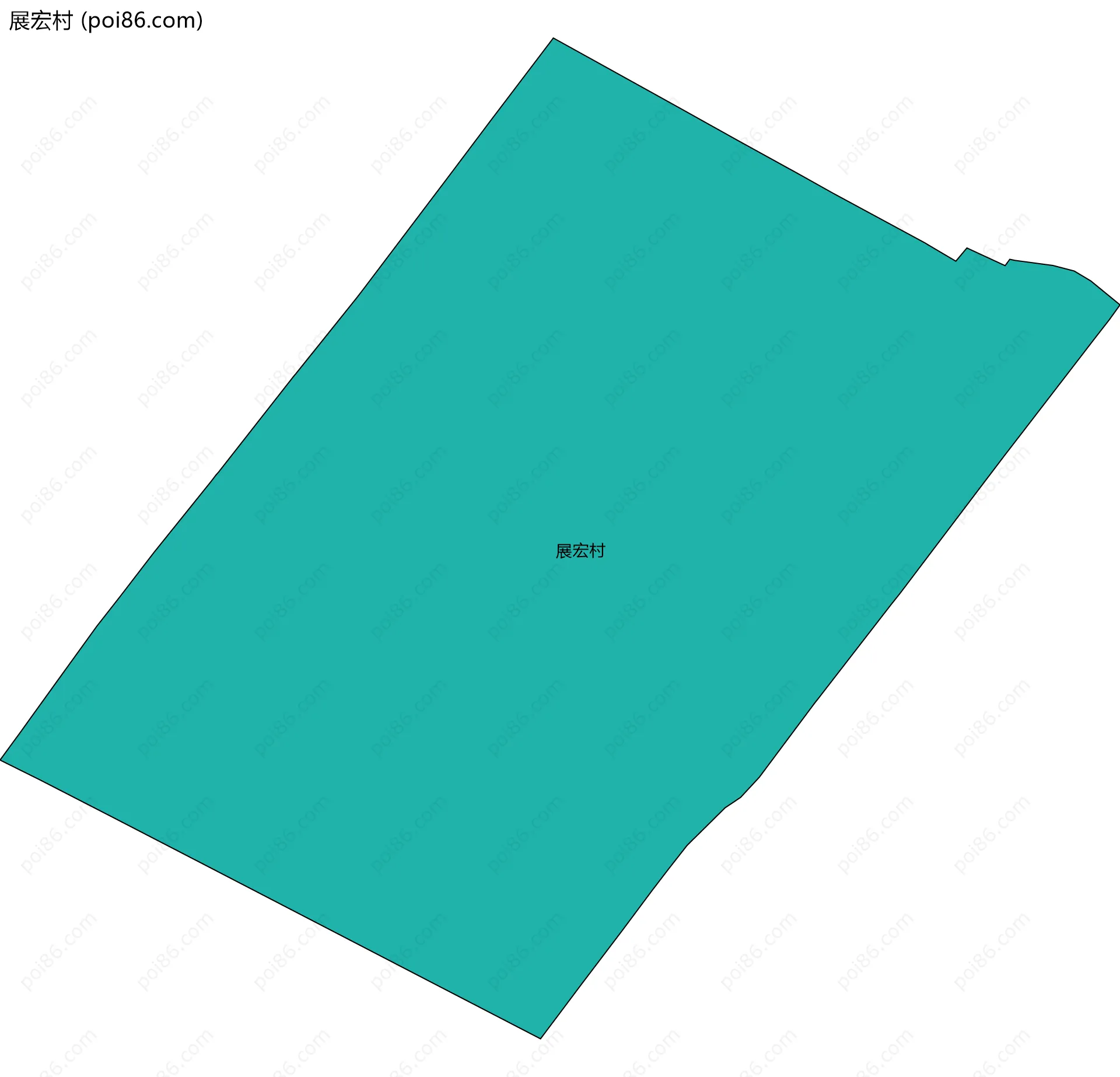 展宏村边界地图