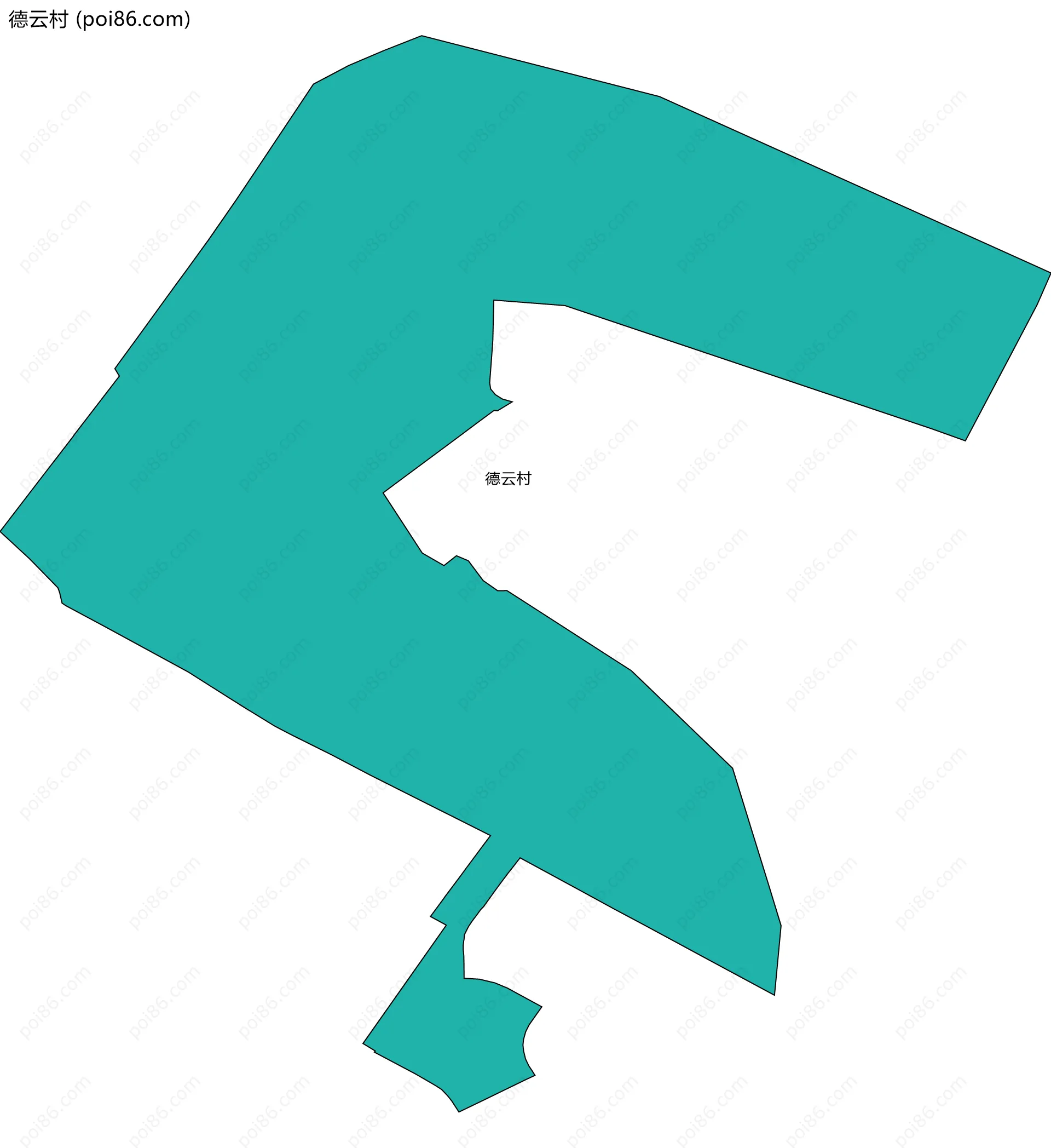 德云村边界地图