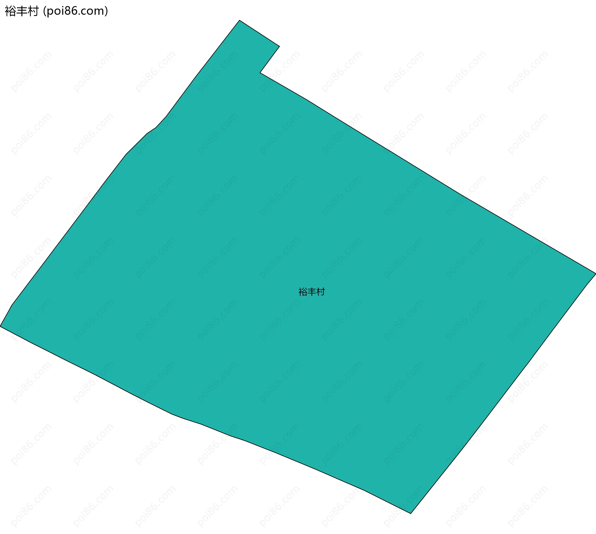 裕丰村边界地图