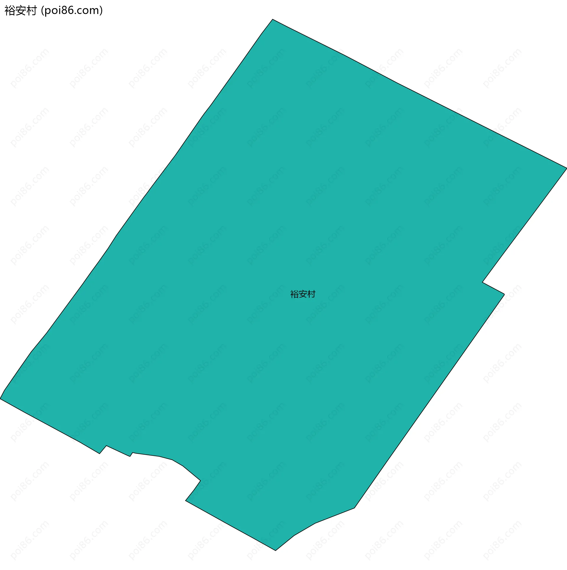 裕安村边界地图