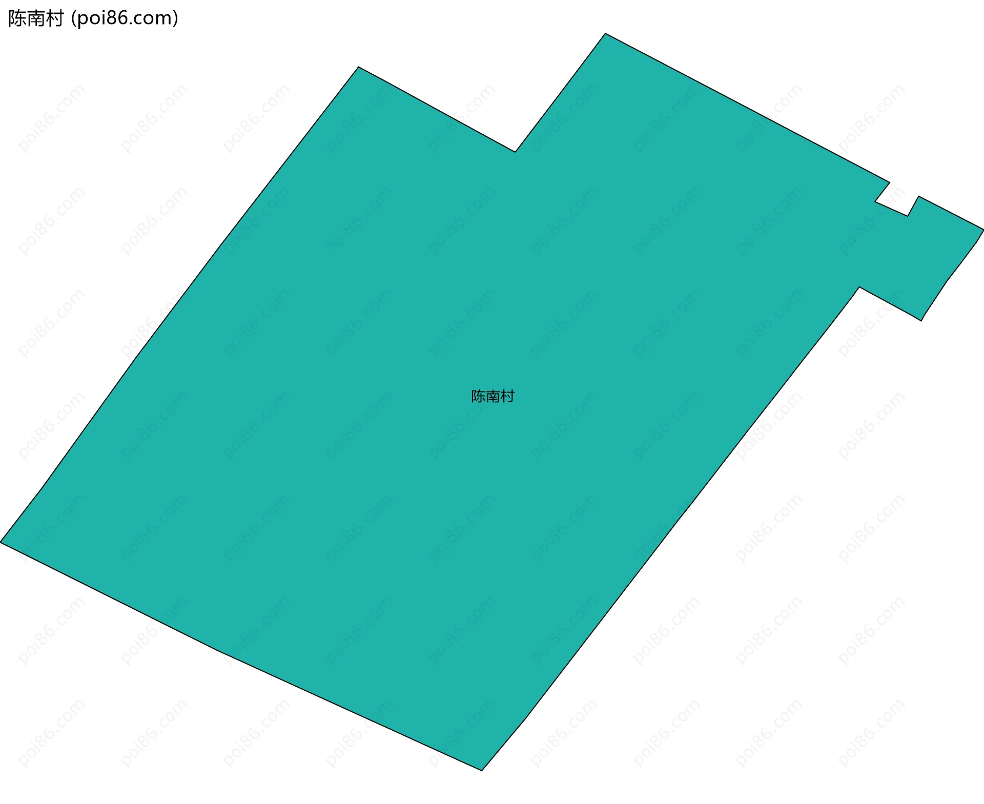 陈南村边界地图