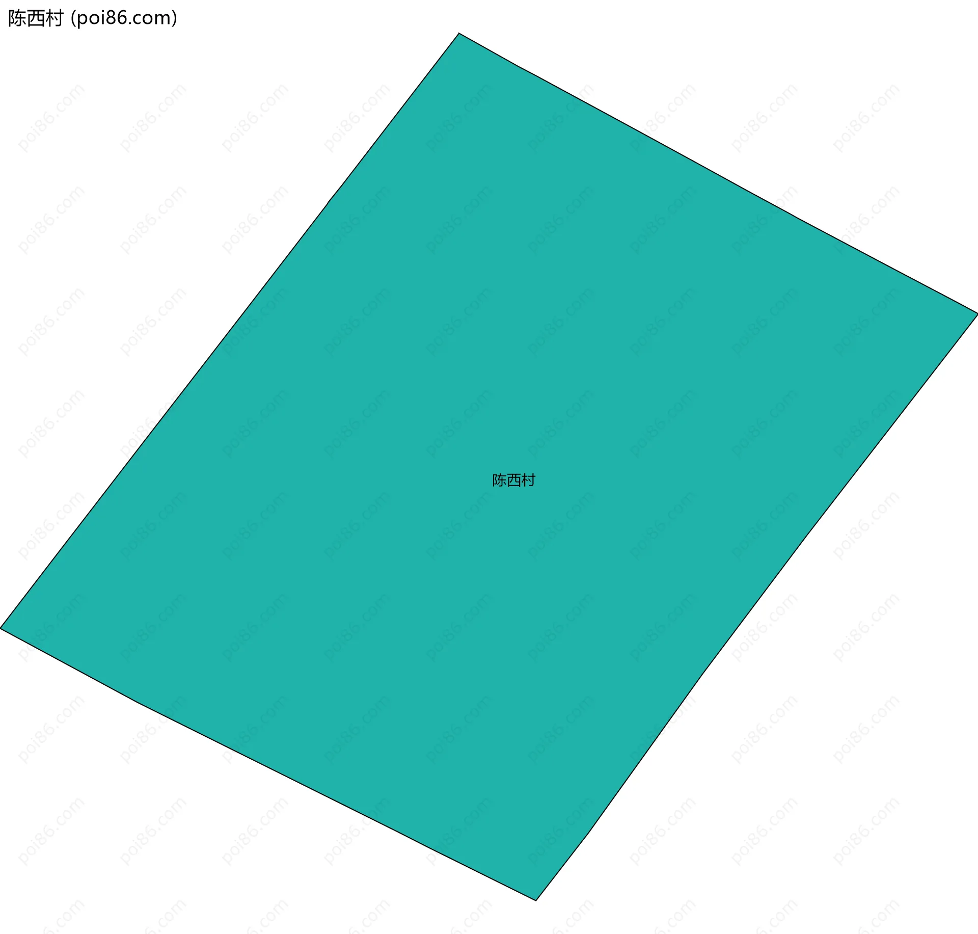 陈西村边界地图