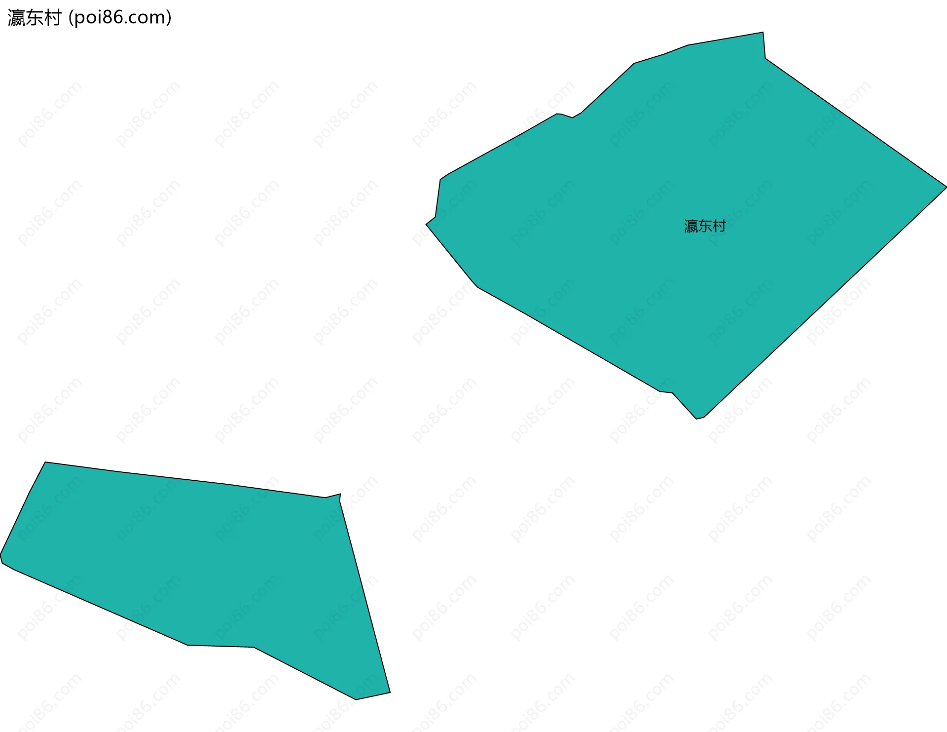 瀛东村边界地图
