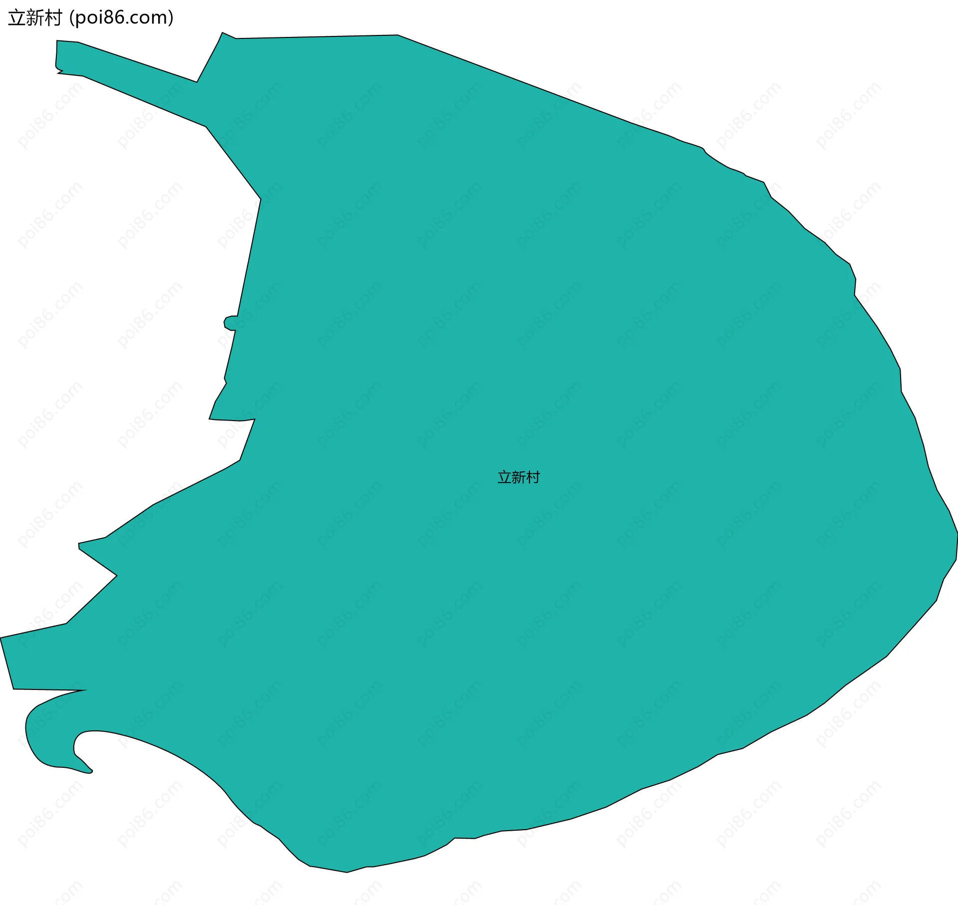 立新村边界地图