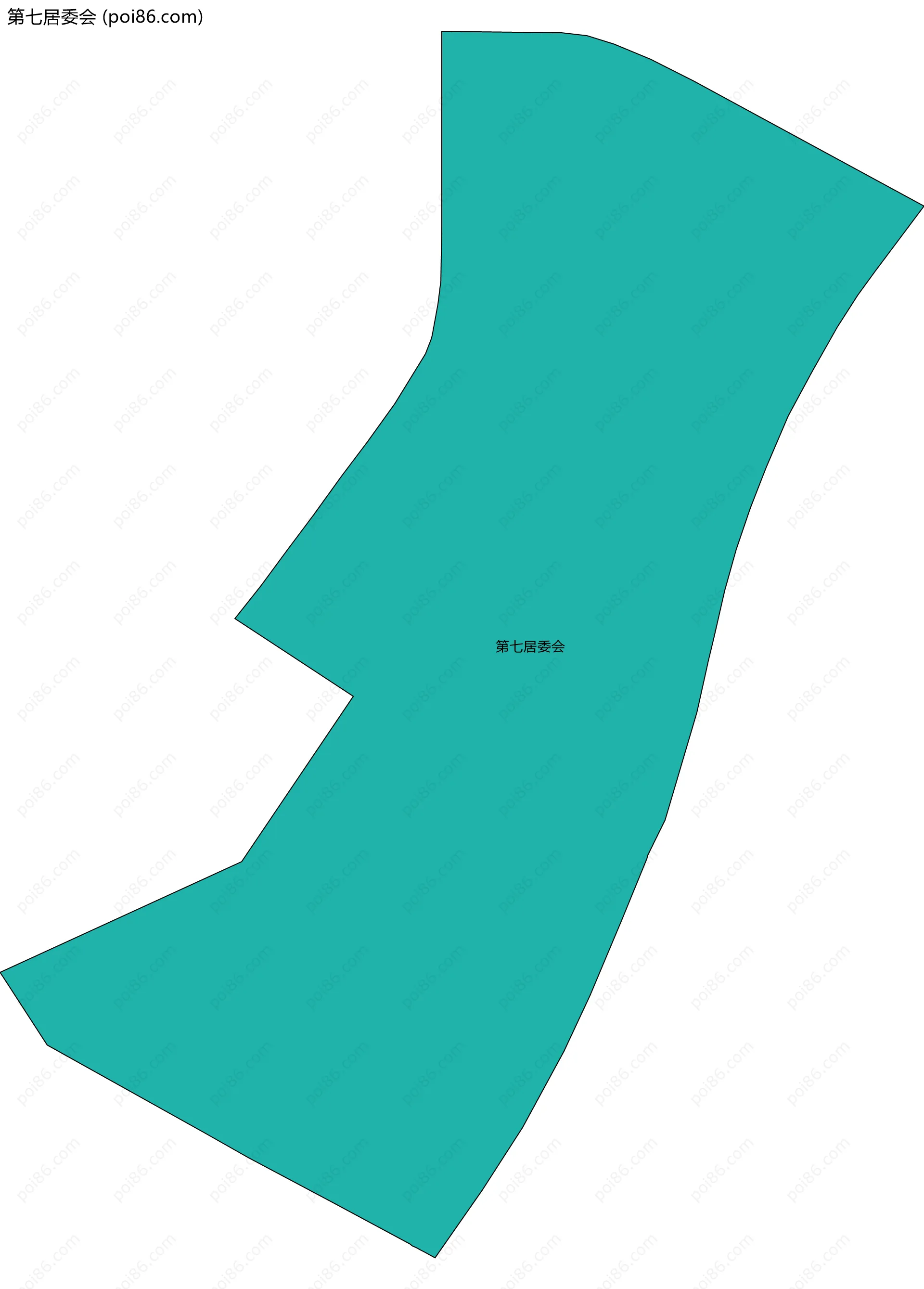 第七居委会边界地图