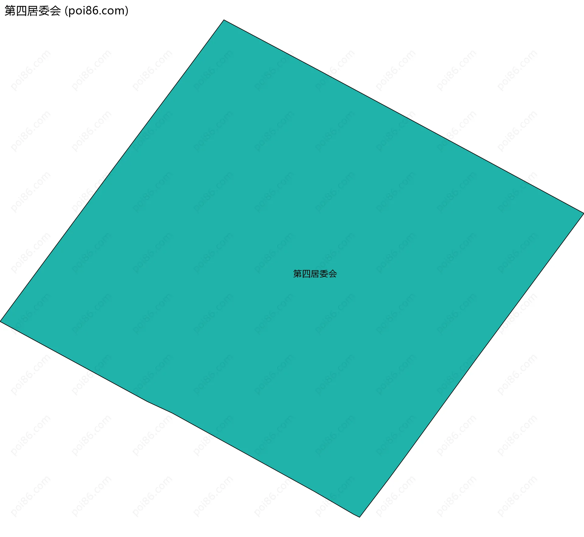 第四居委会边界地图