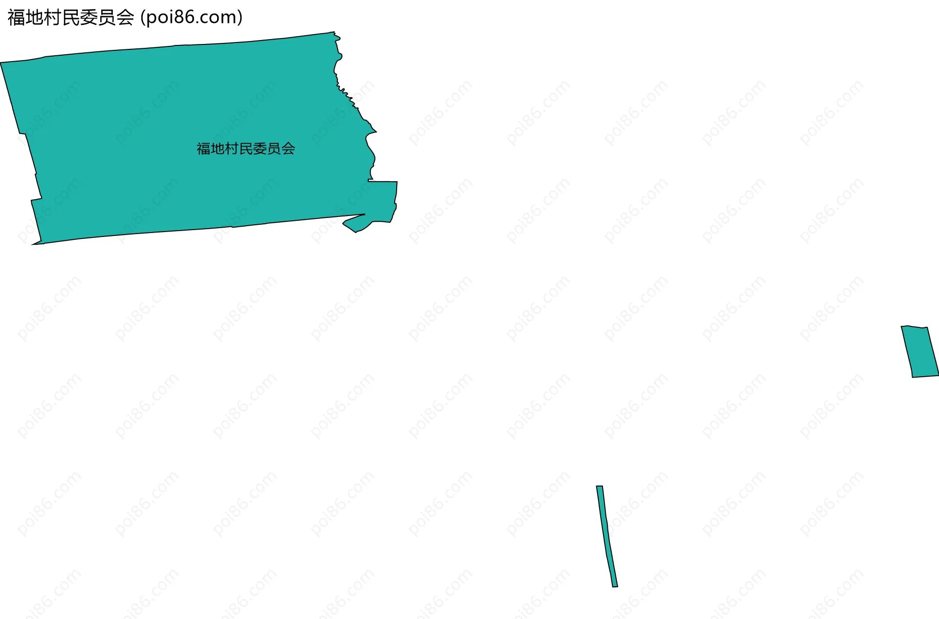 福地村民委员会边界地图