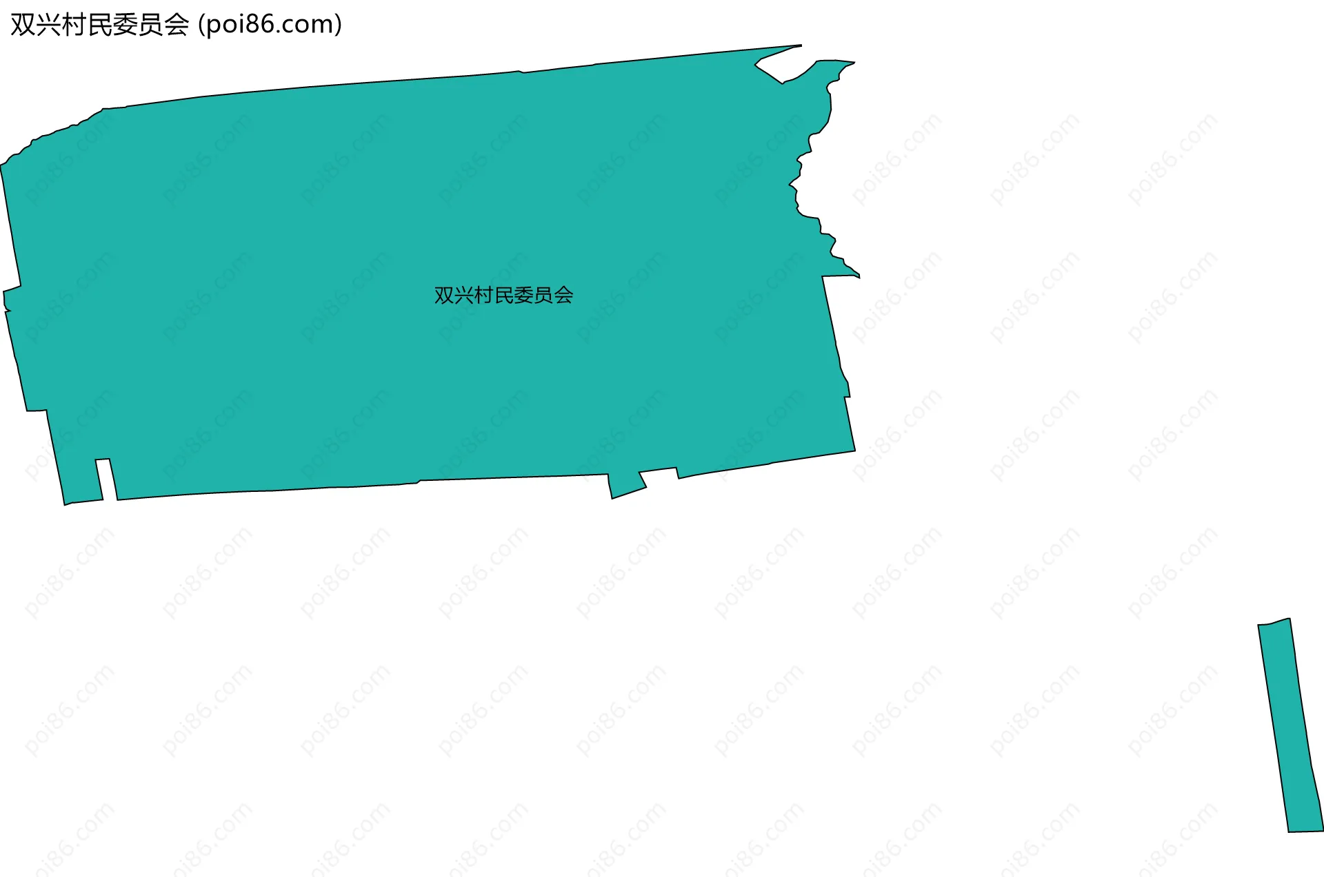 双兴村民委员会边界地图