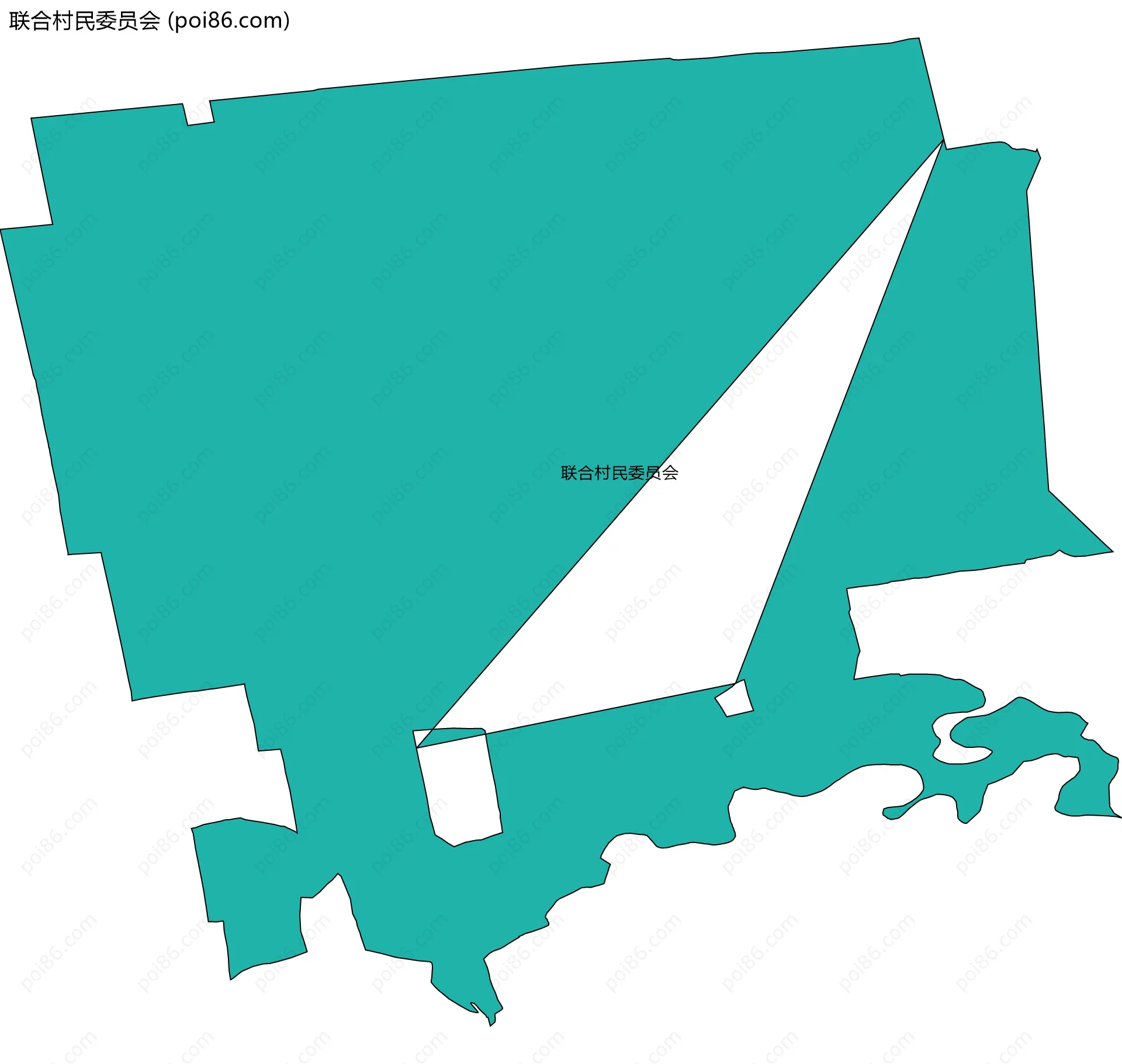 联合村民委员会边界地图