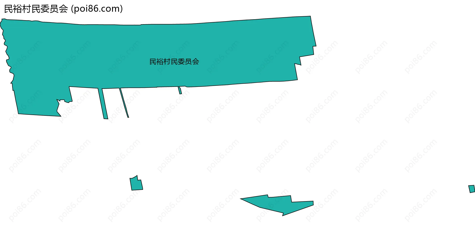 民裕村民委员会边界地图