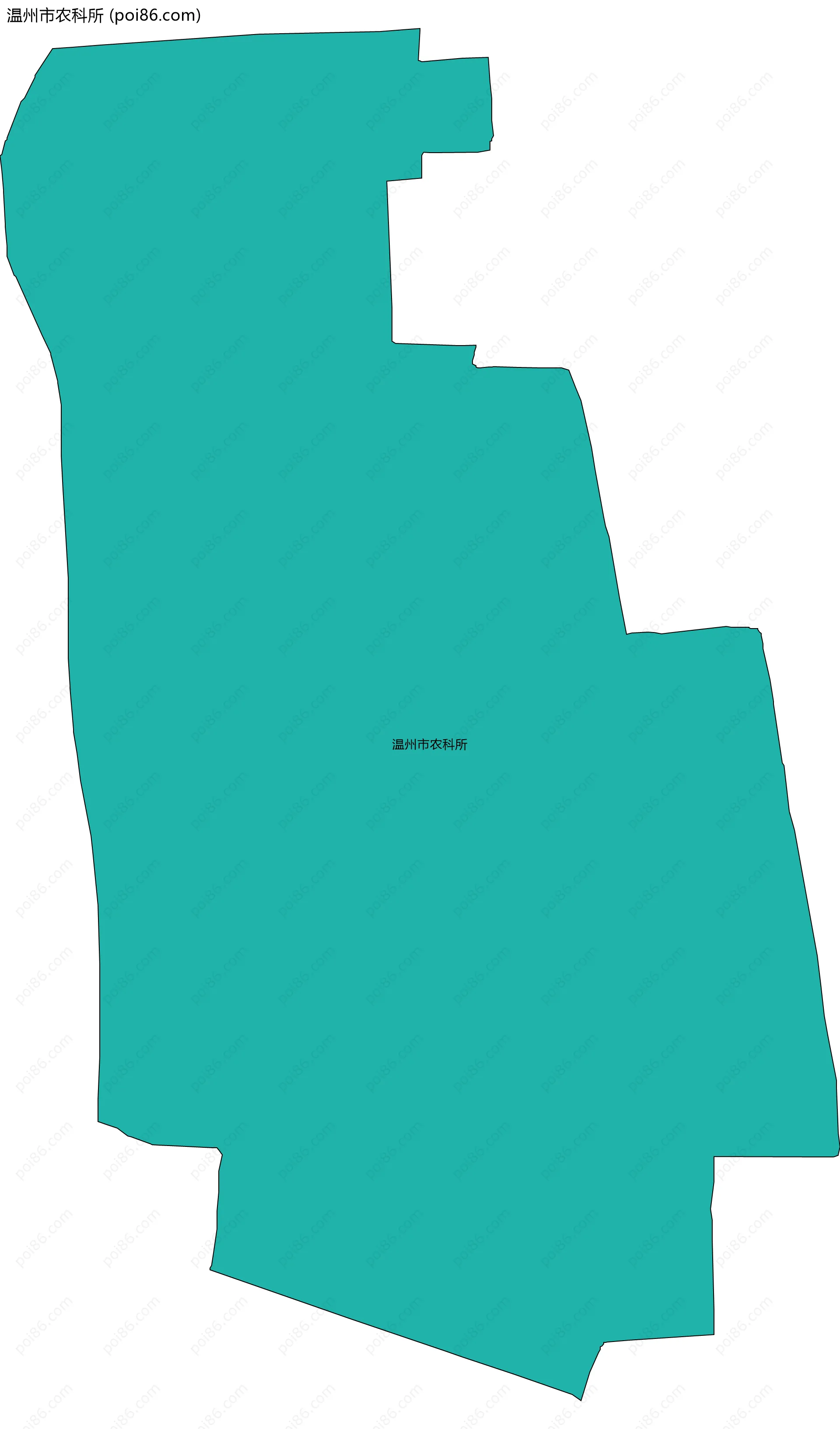 温州市农科所边界地图