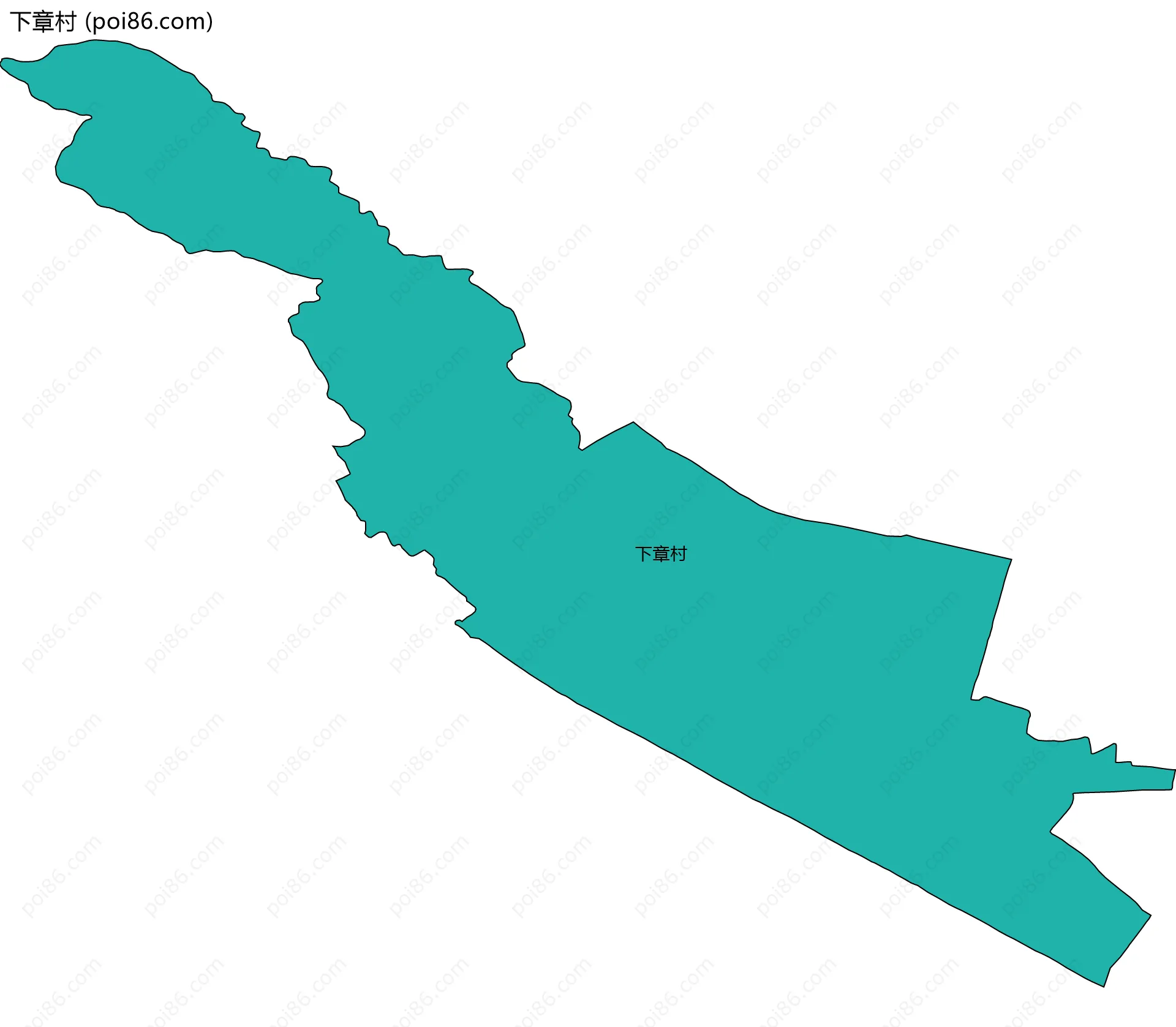 下章村边界地图