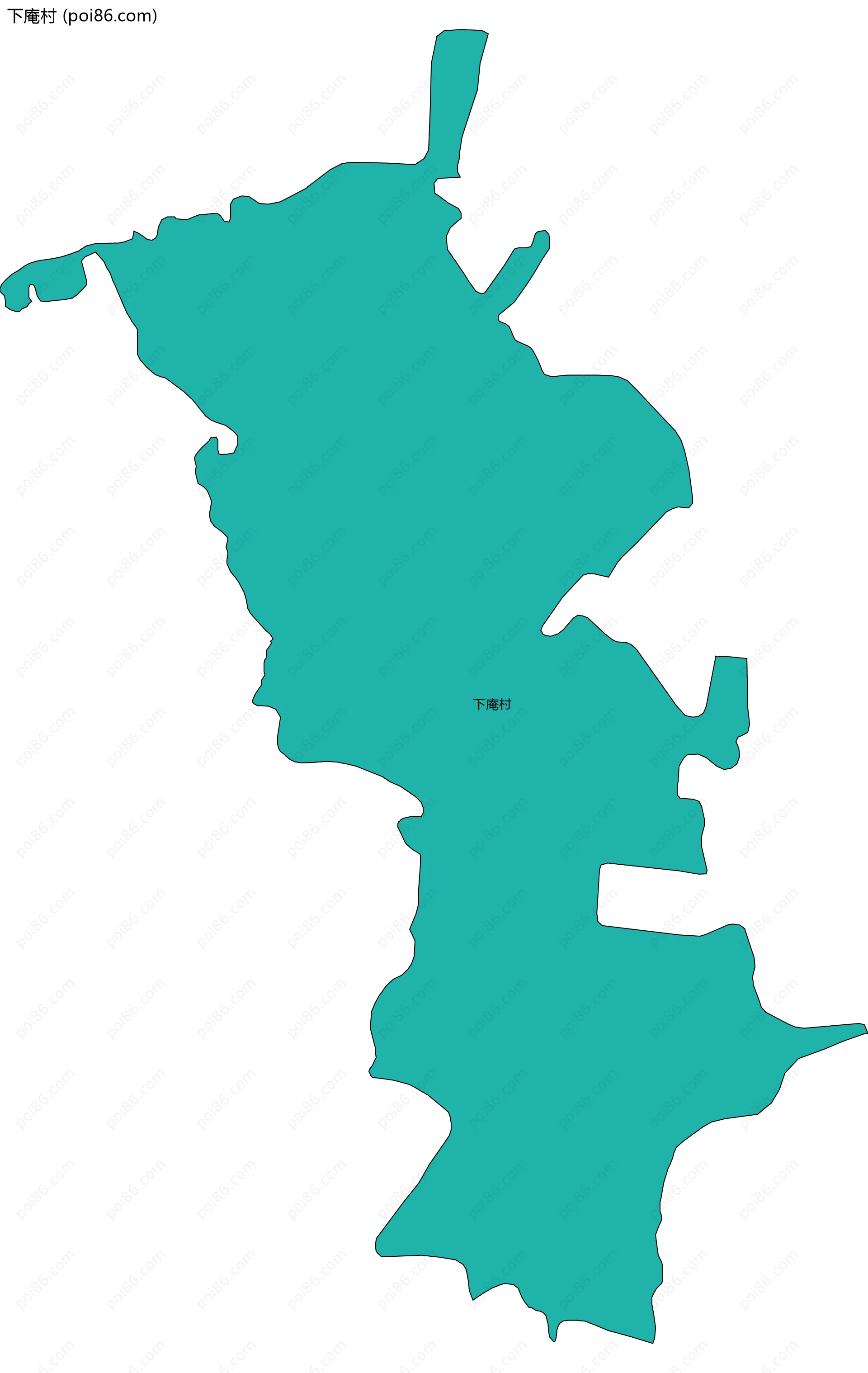 下庵村边界地图