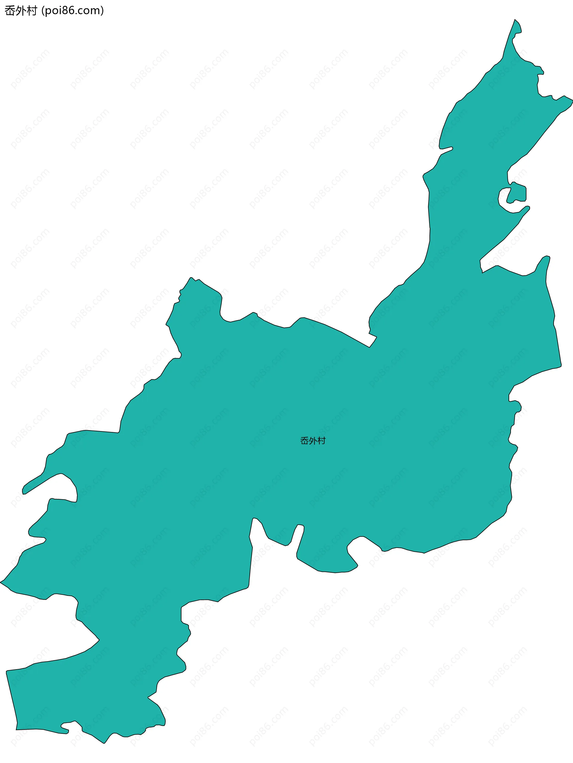 岙外村边界地图