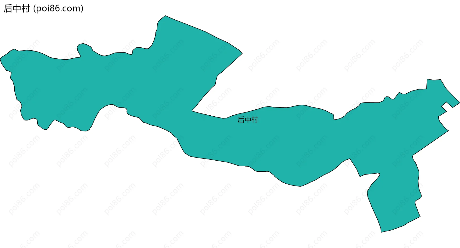 后中村边界地图