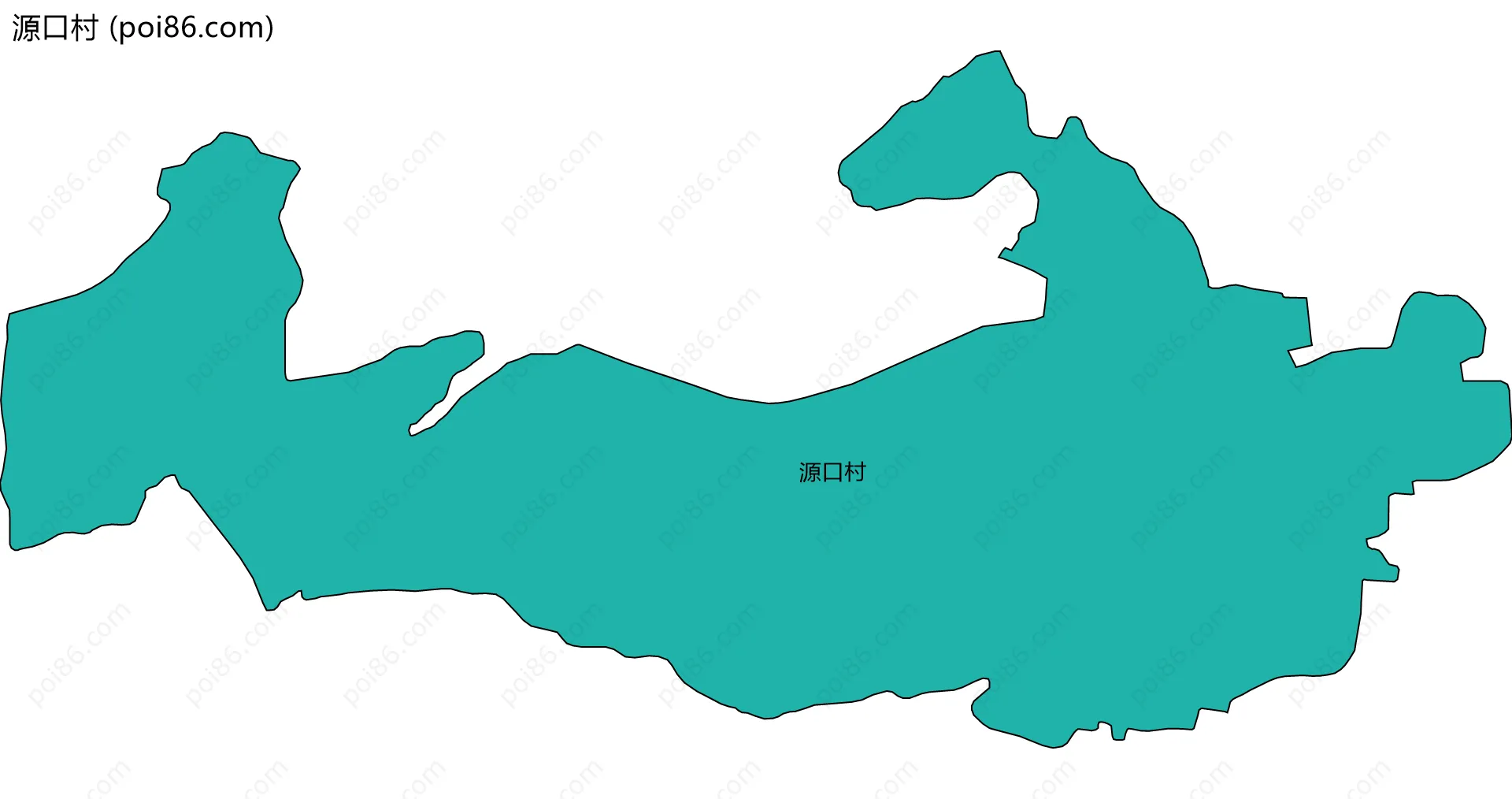 源口村边界地图