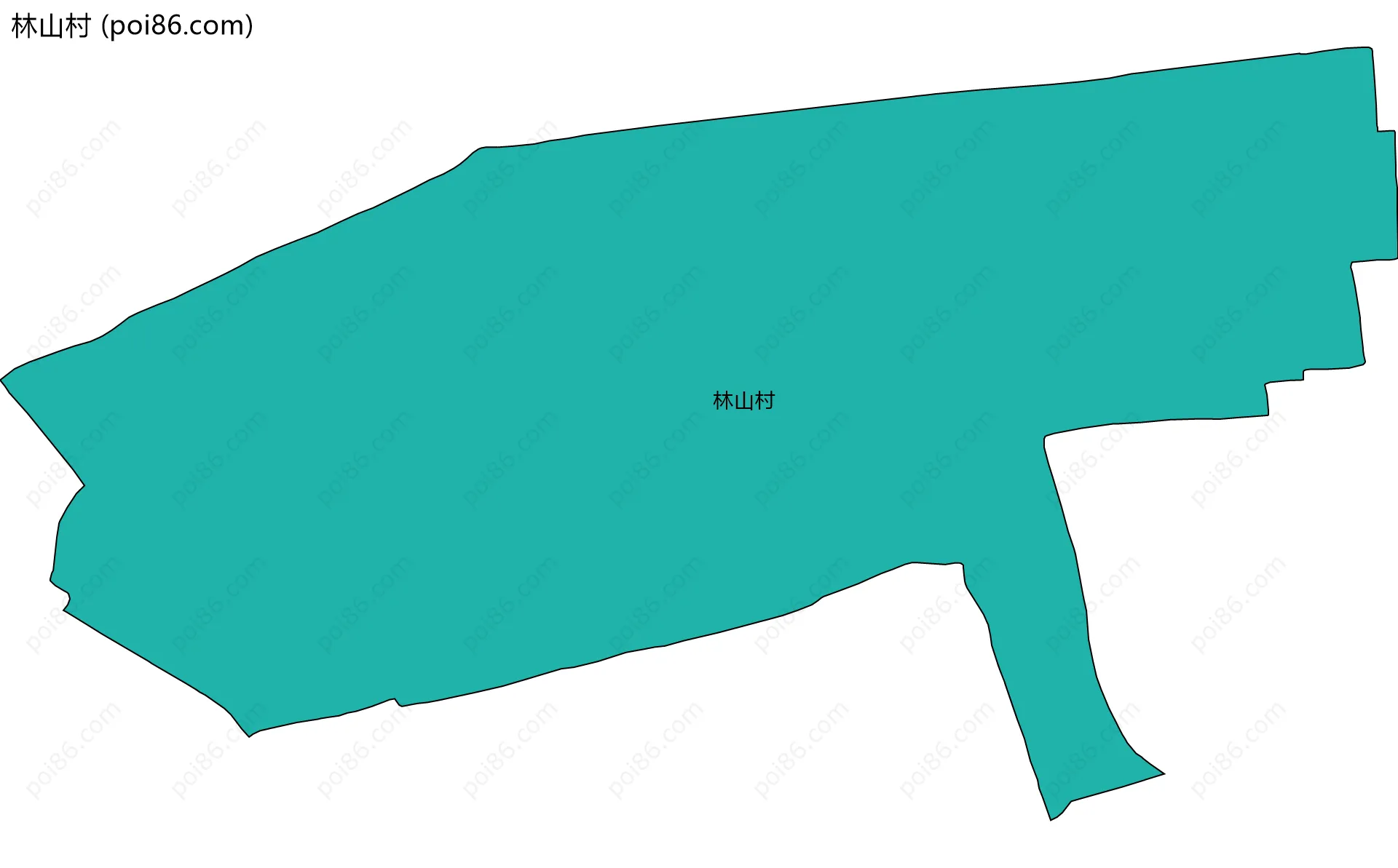 林山村边界地图