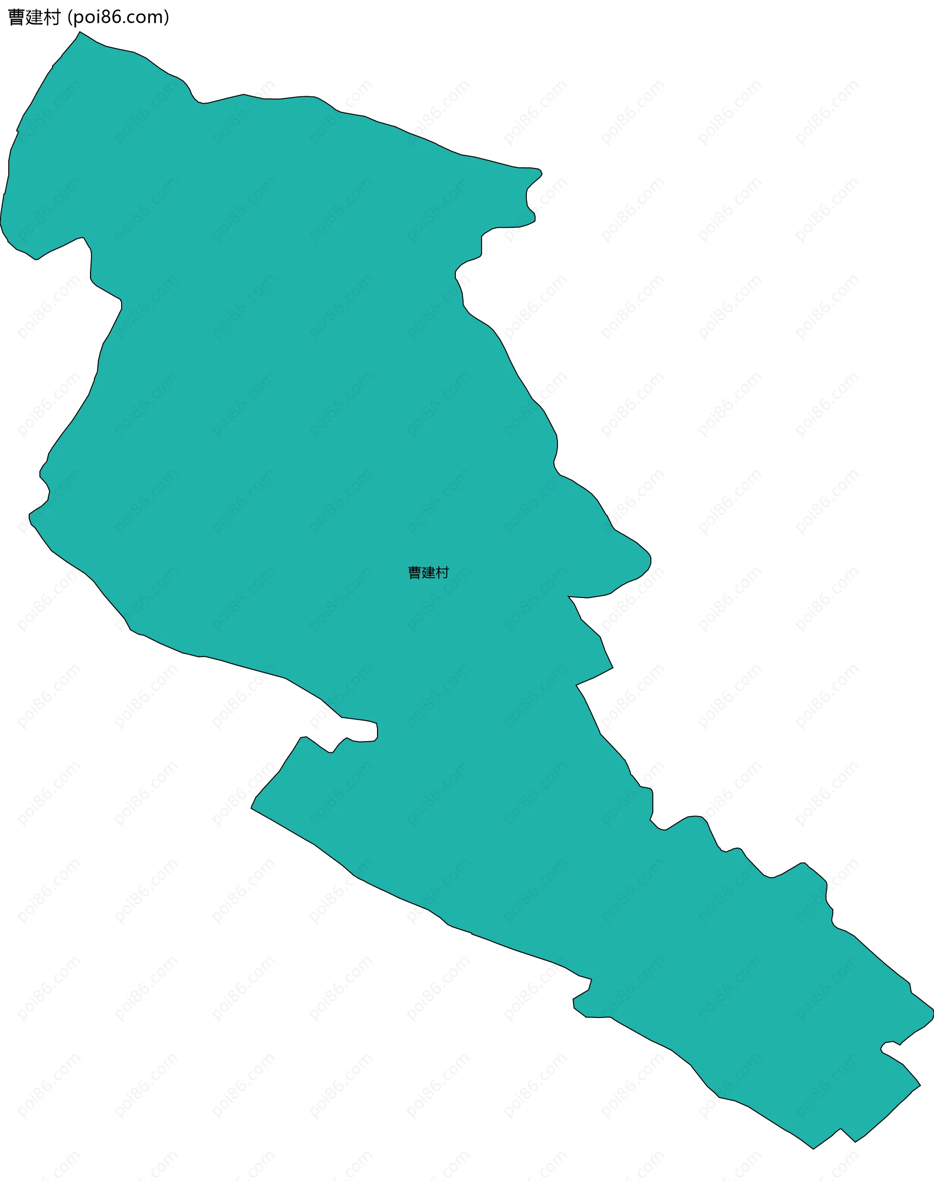 曹建村边界地图