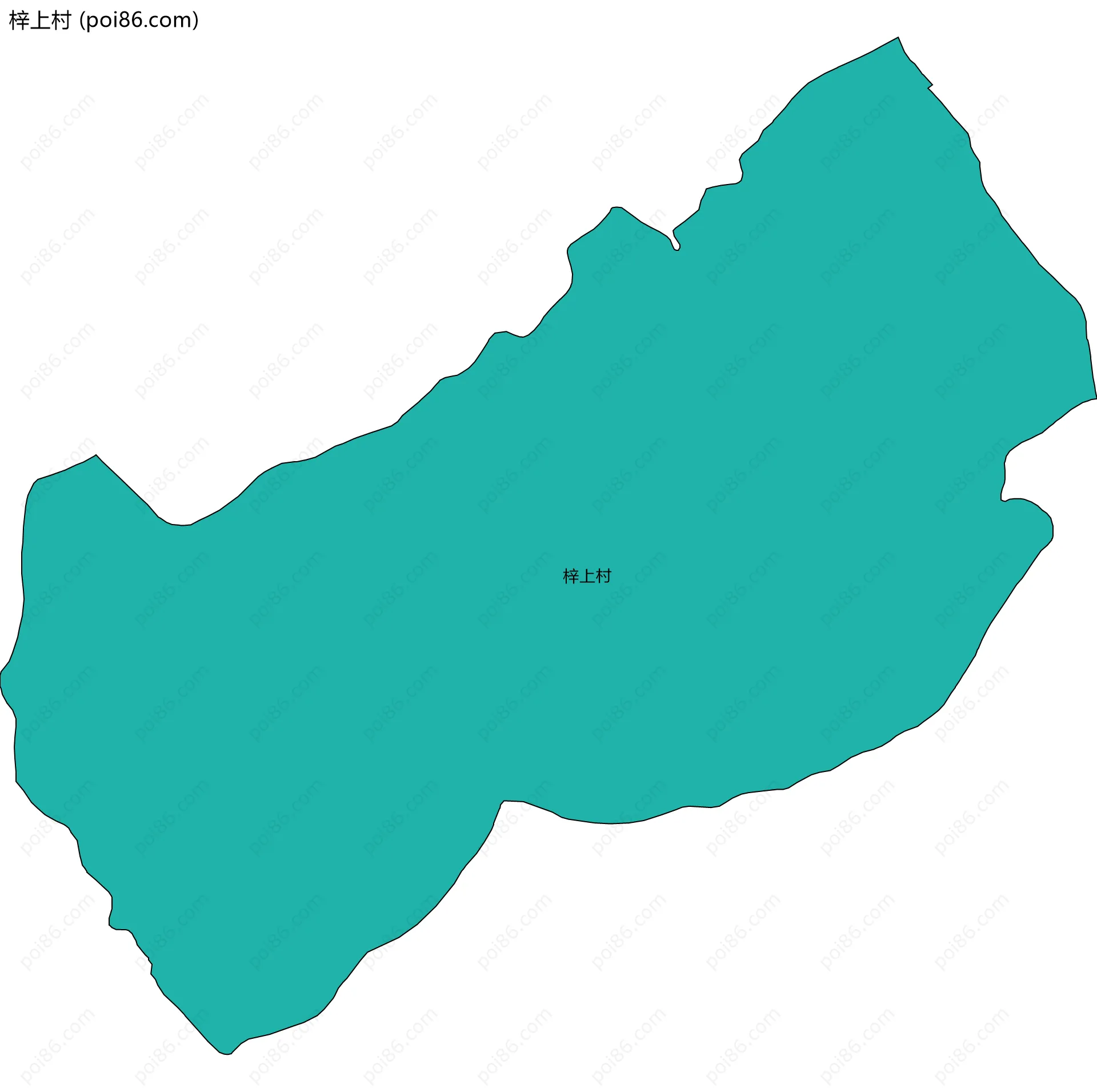 梓上村边界地图