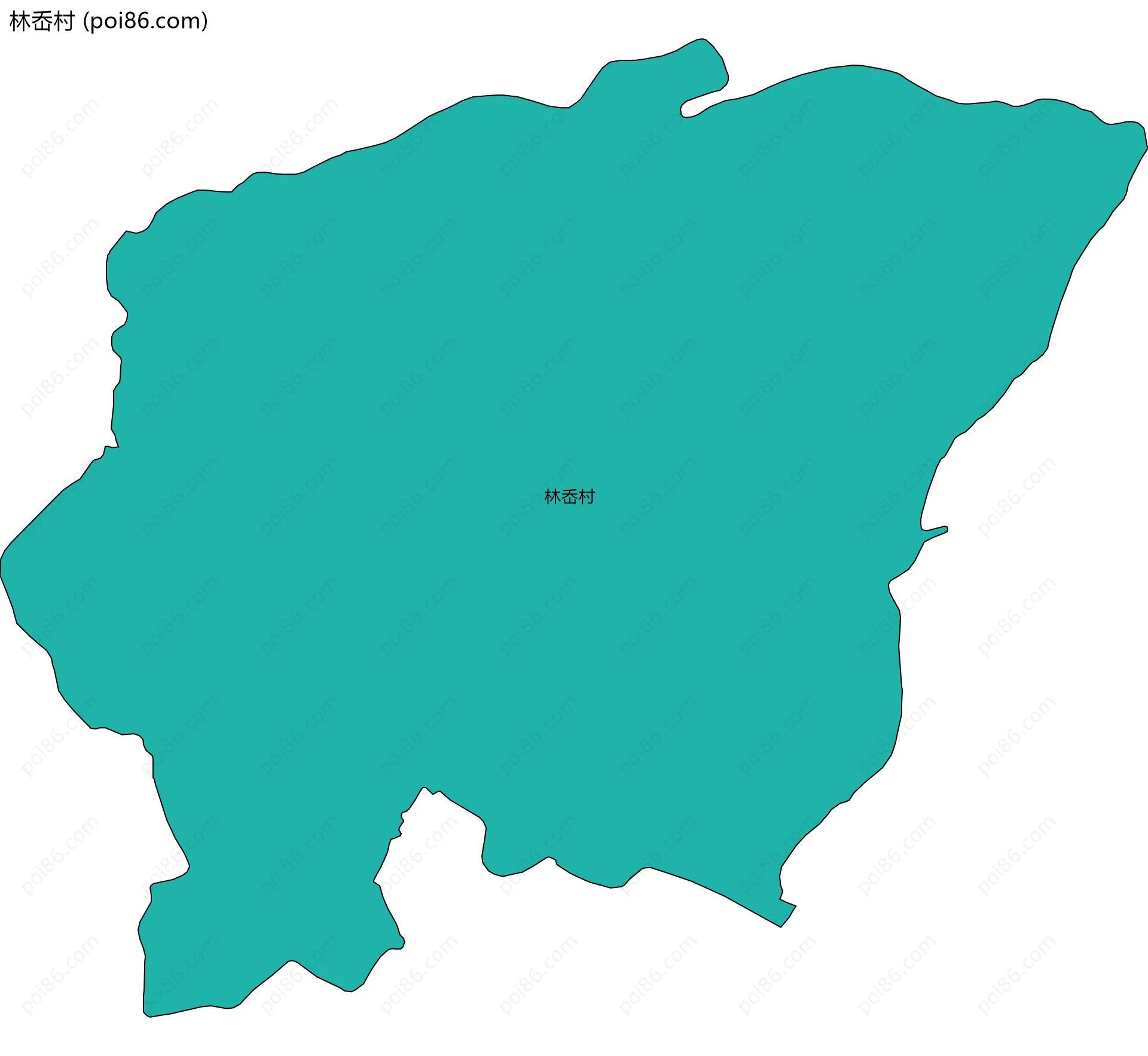 林岙村边界地图