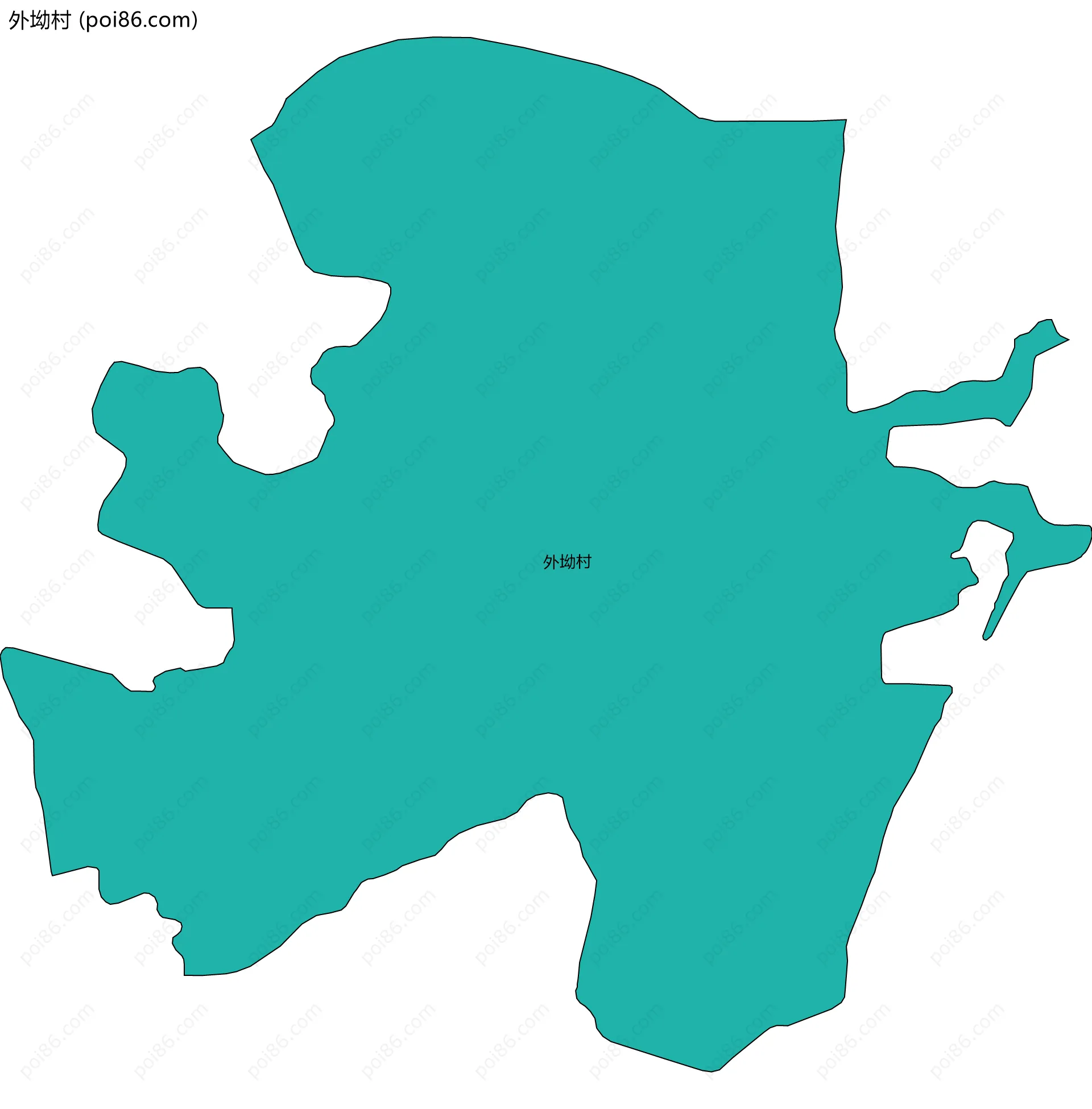 外坳村边界地图