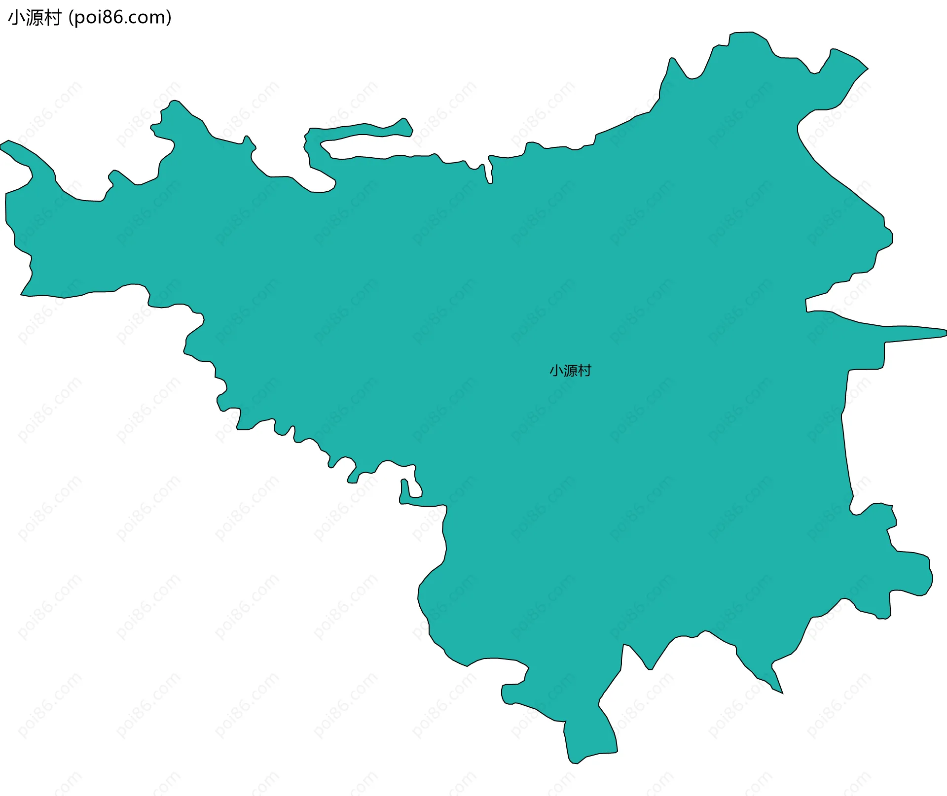 小源村边界地图