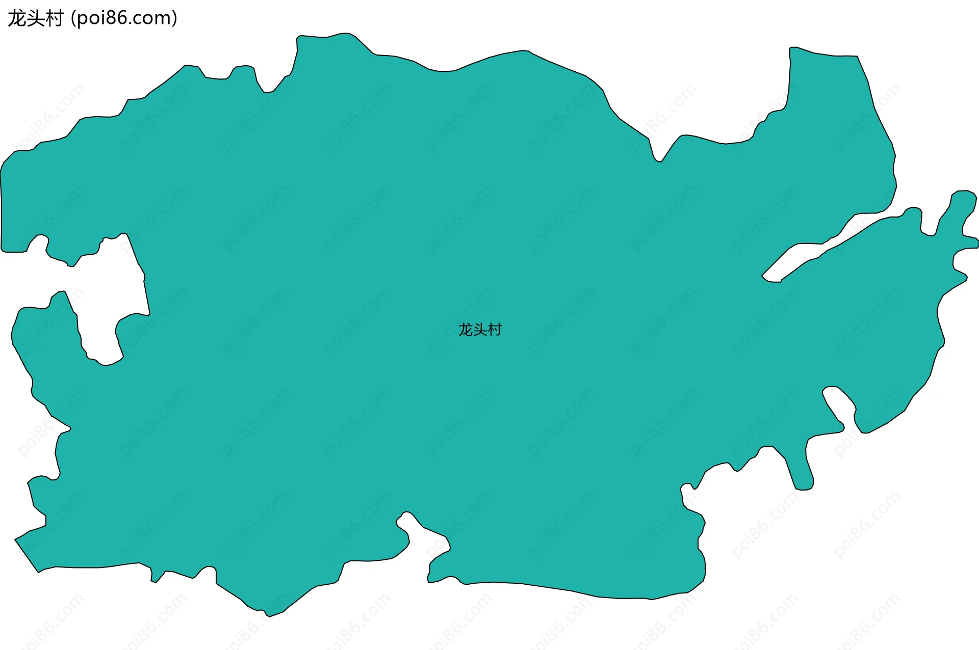 龙头村边界地图