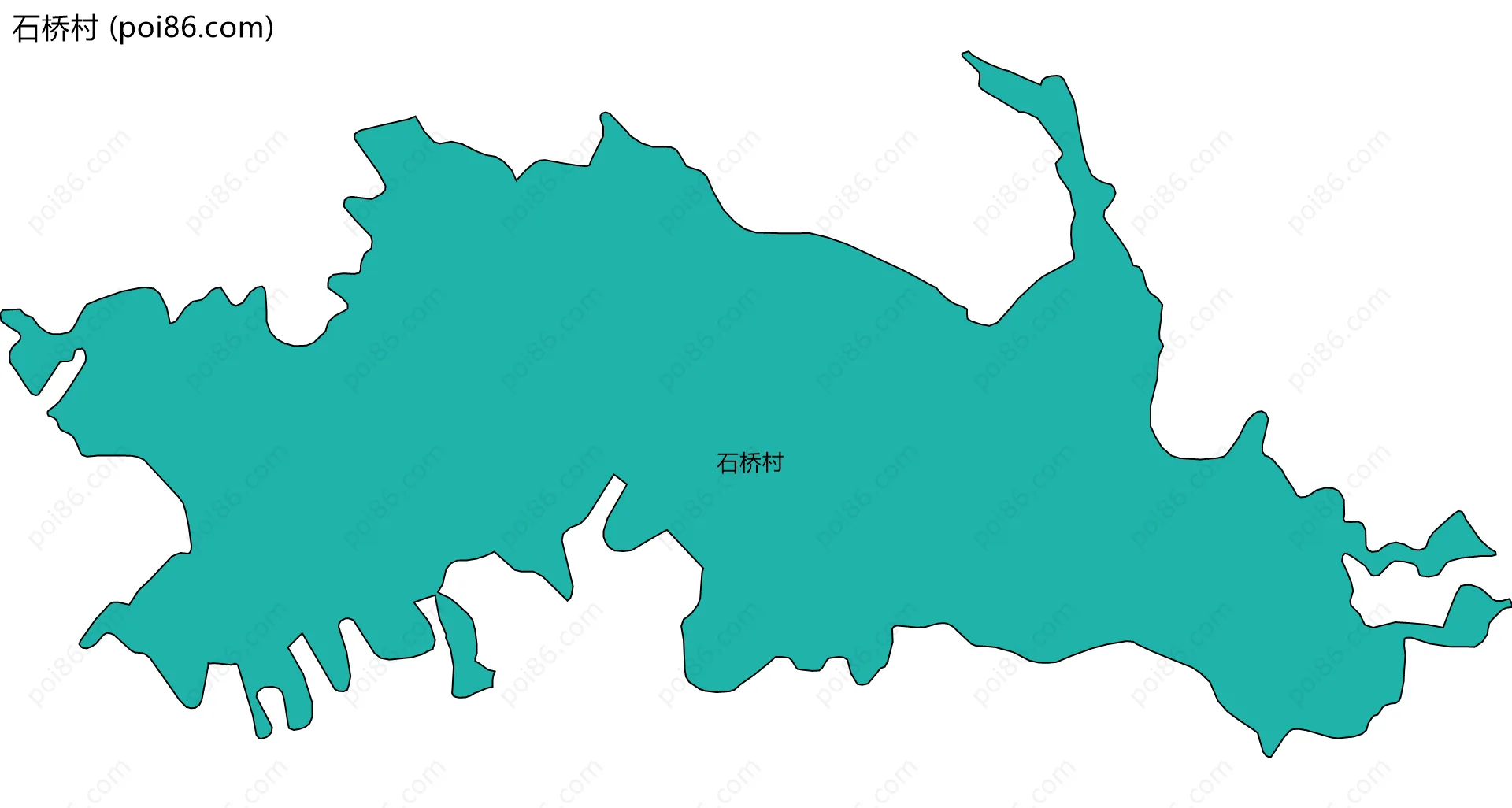 石桥村边界地图