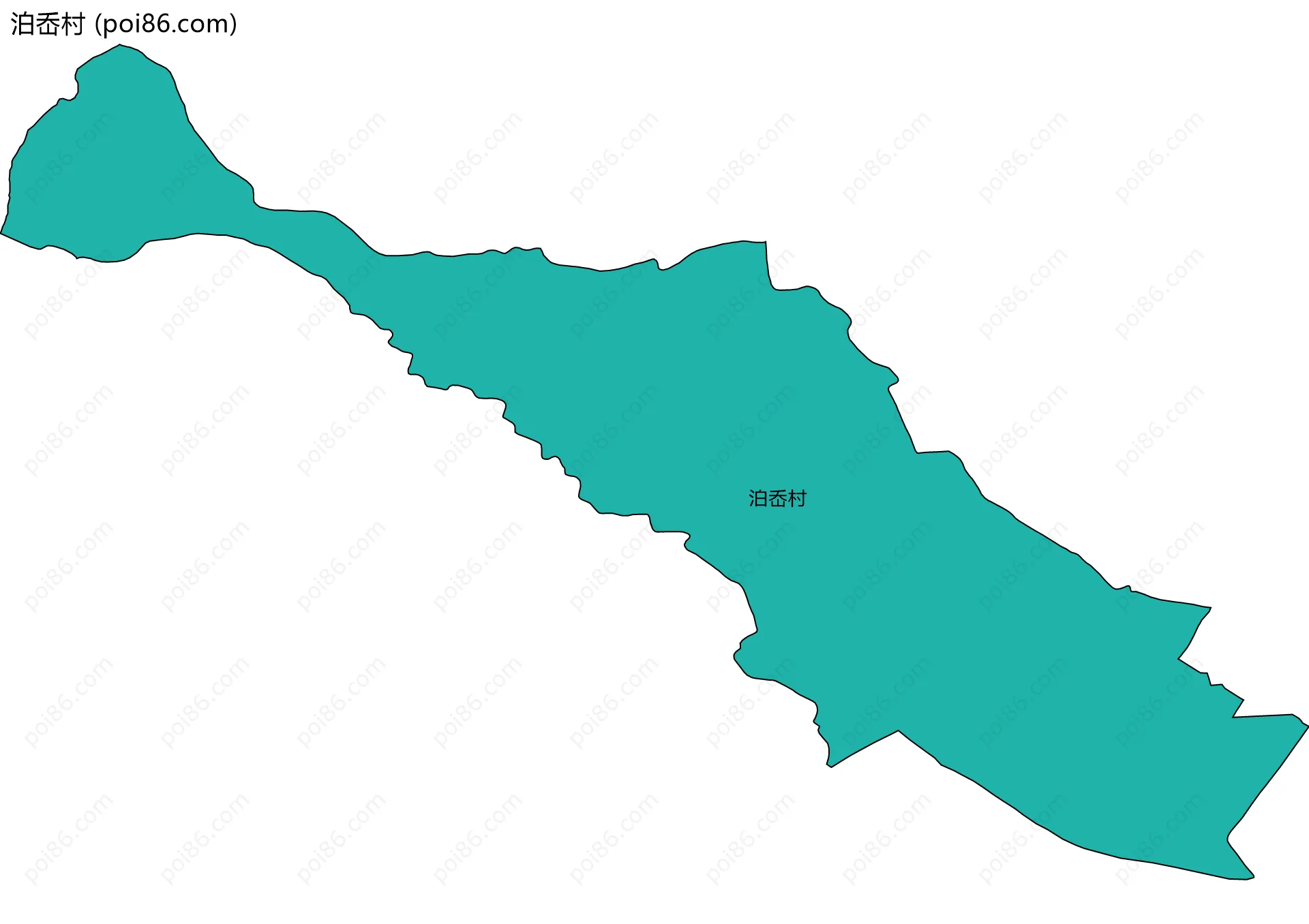 泊岙村边界地图