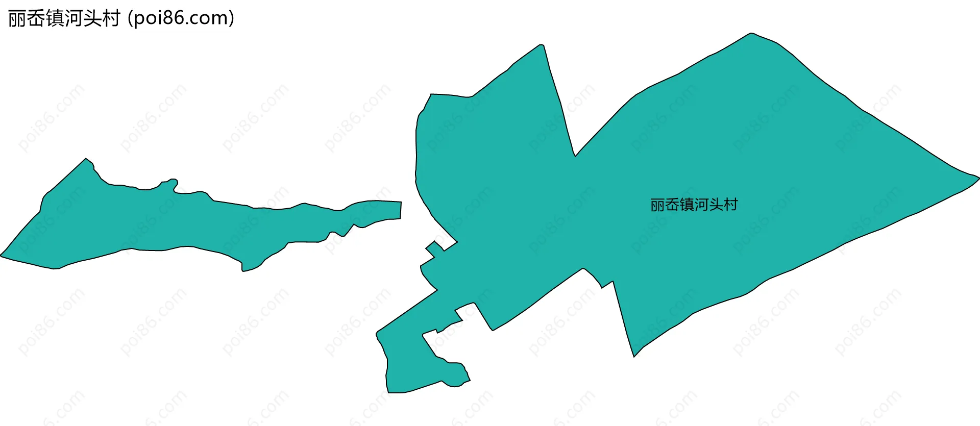 丽岙镇河头村边界地图