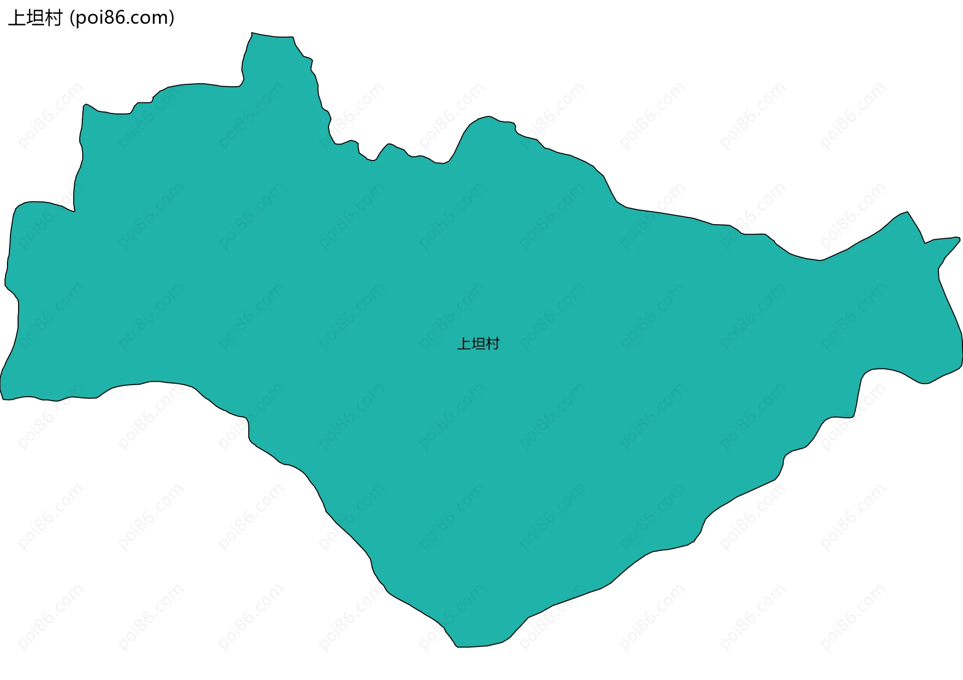 上坦村边界地图