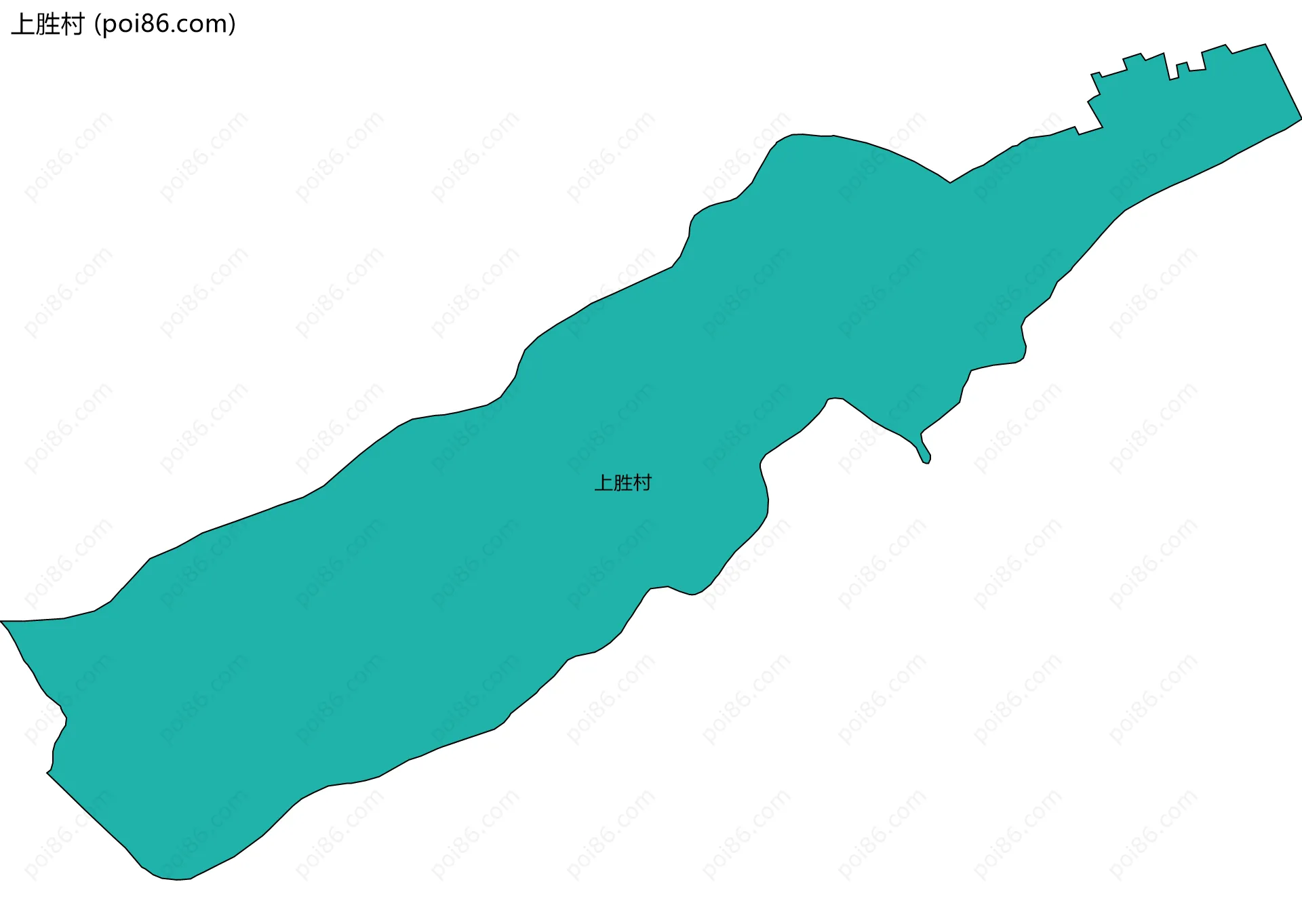上胜村边界地图