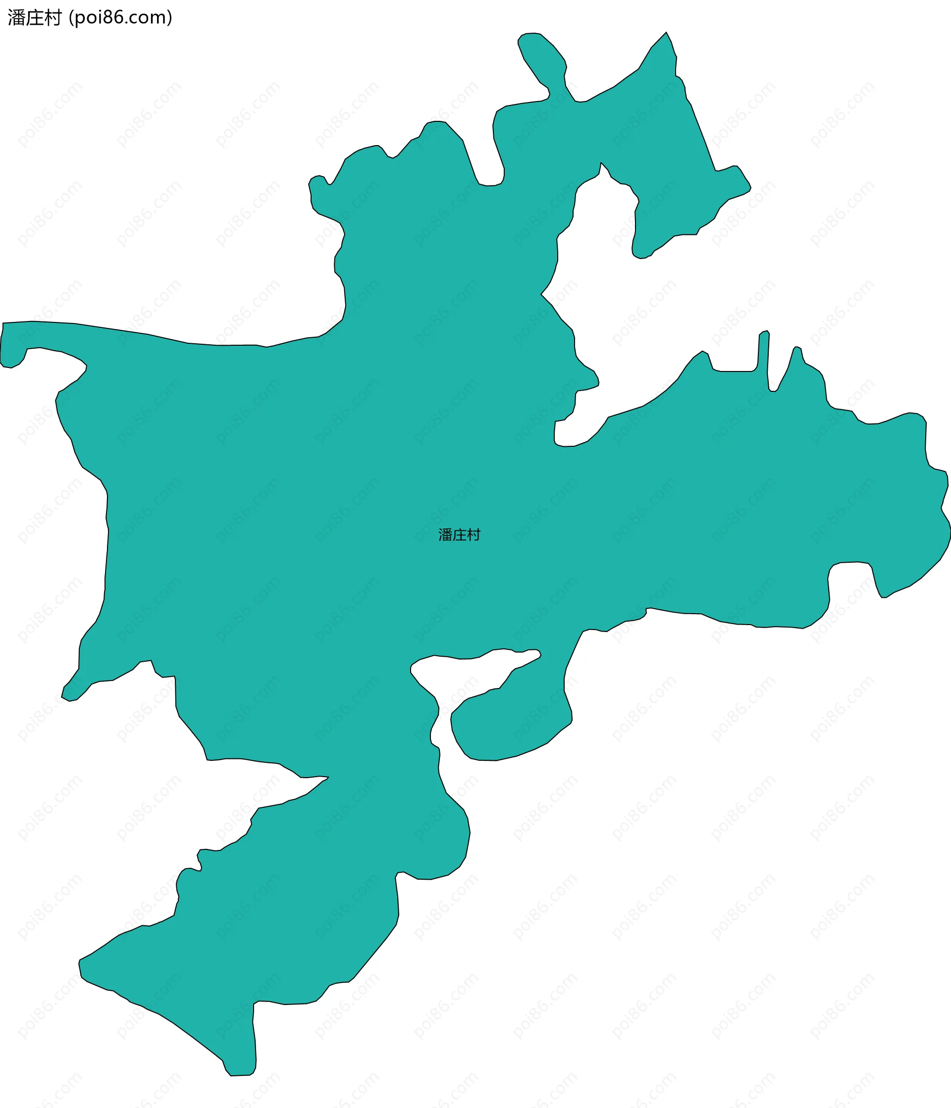 潘庄村边界地图