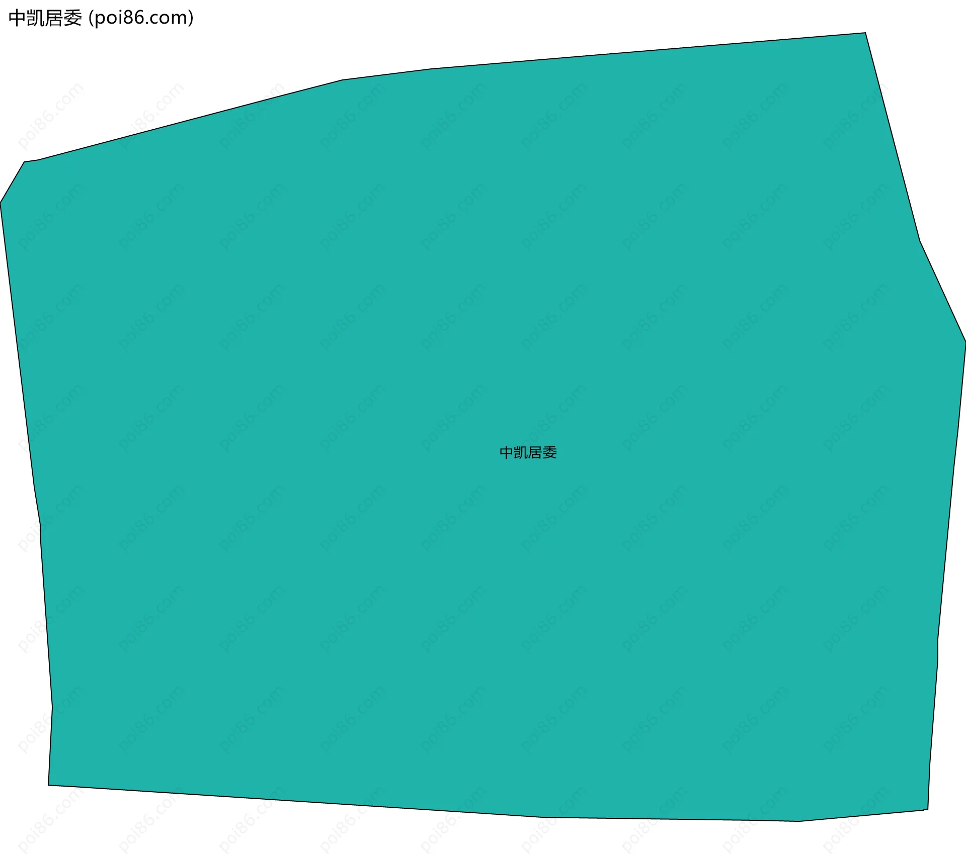 中凯居委边界地图