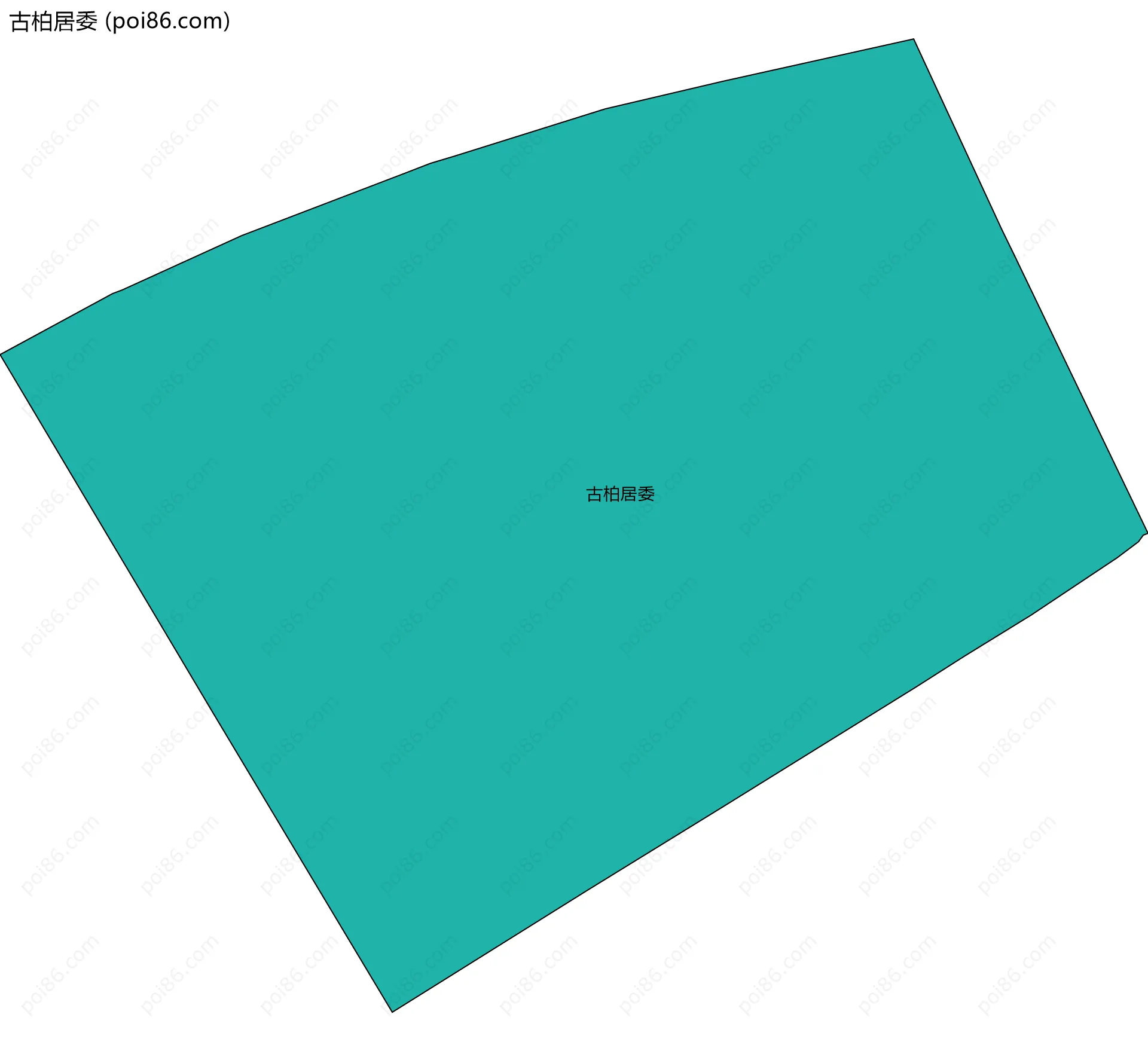 古柏居委边界地图