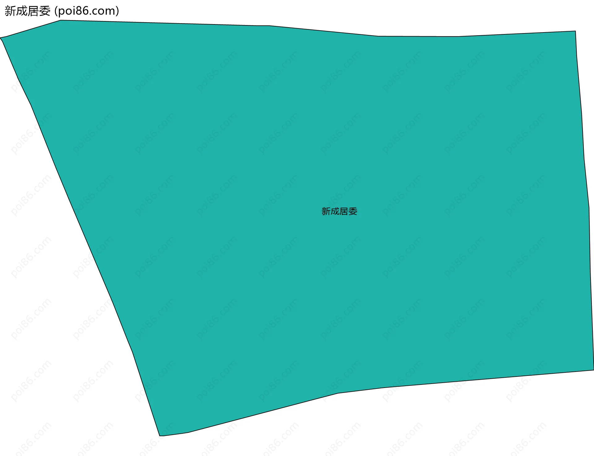 新成居委边界地图