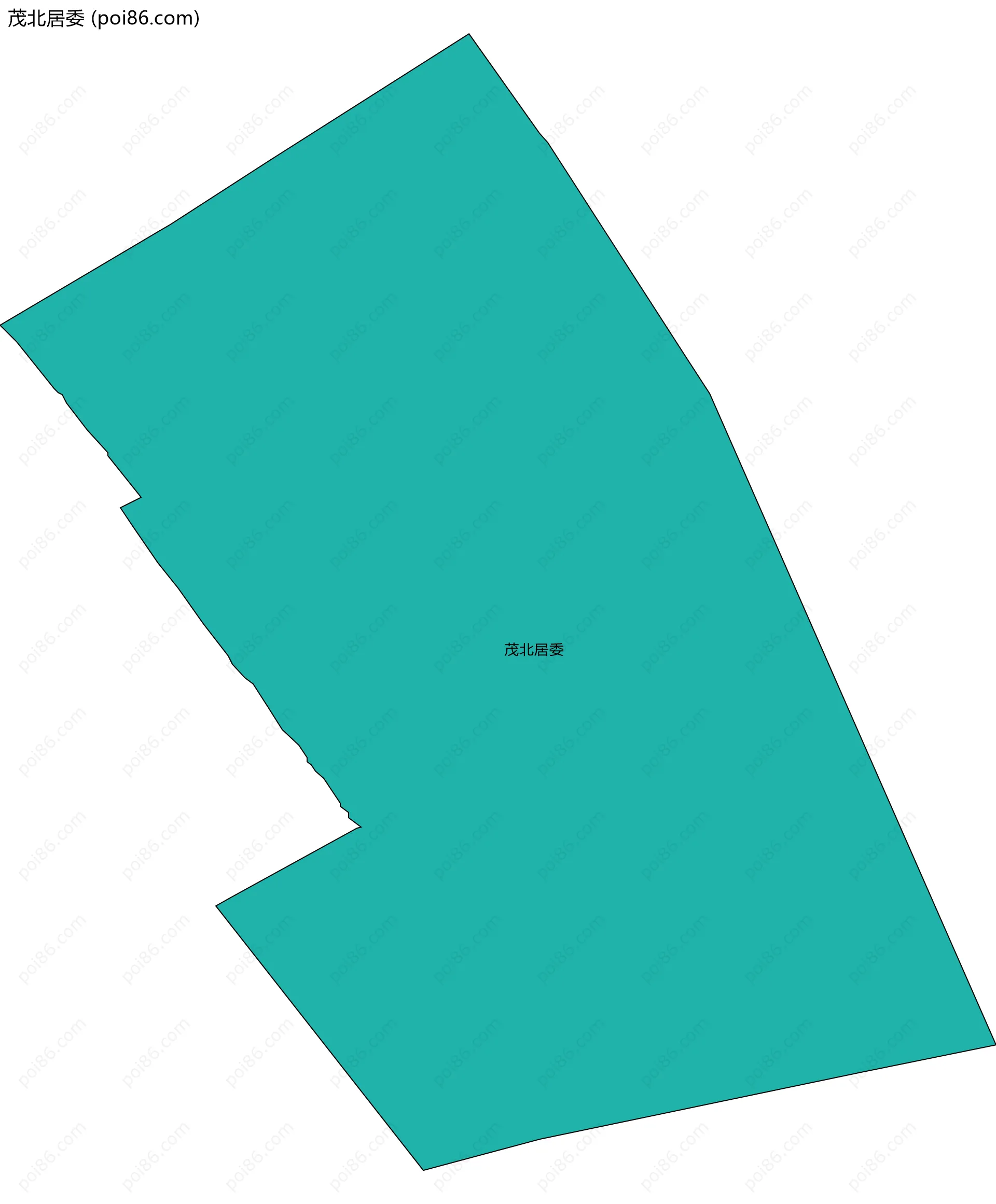 茂北居委边界地图