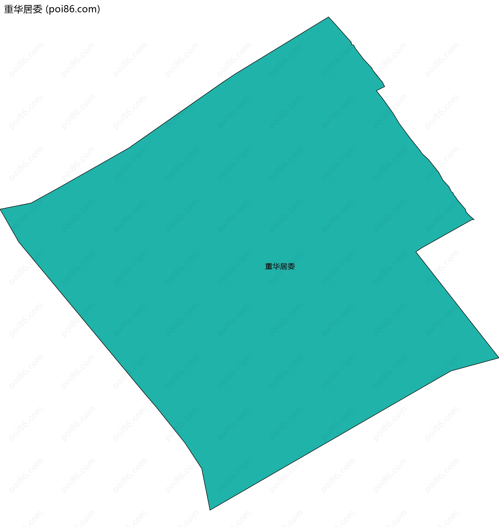 重华居委边界地图