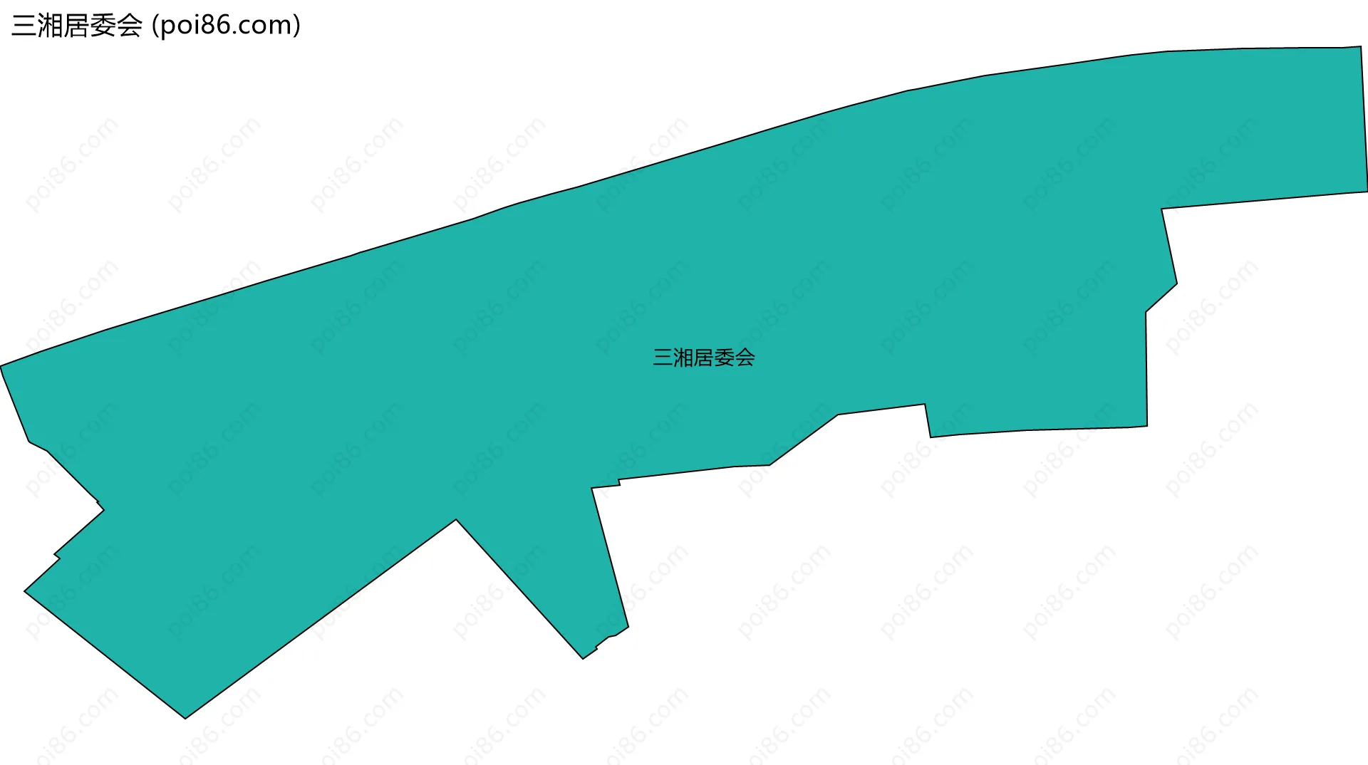 三湘居委会边界地图