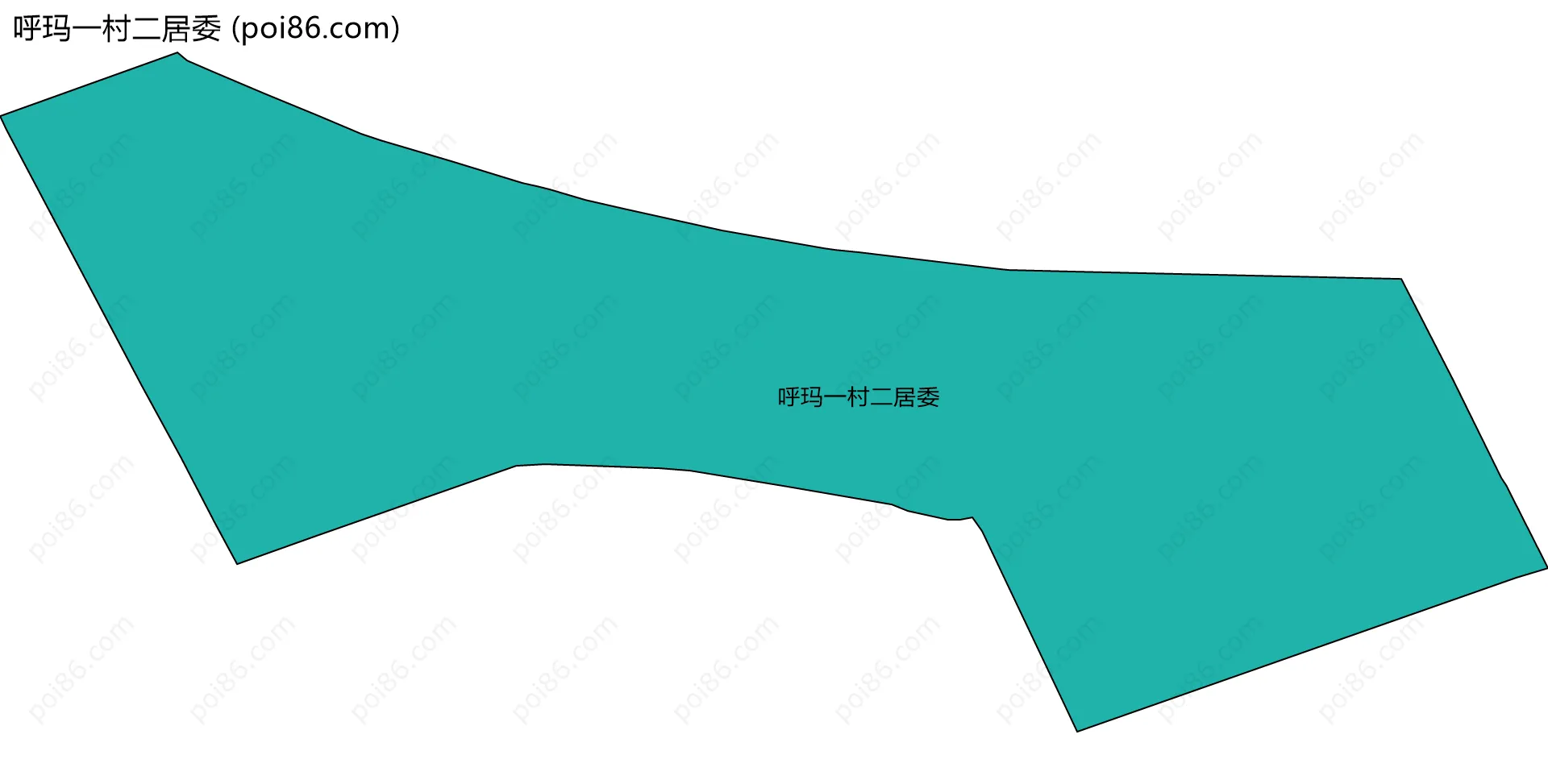 呼玛一村二居委边界地图