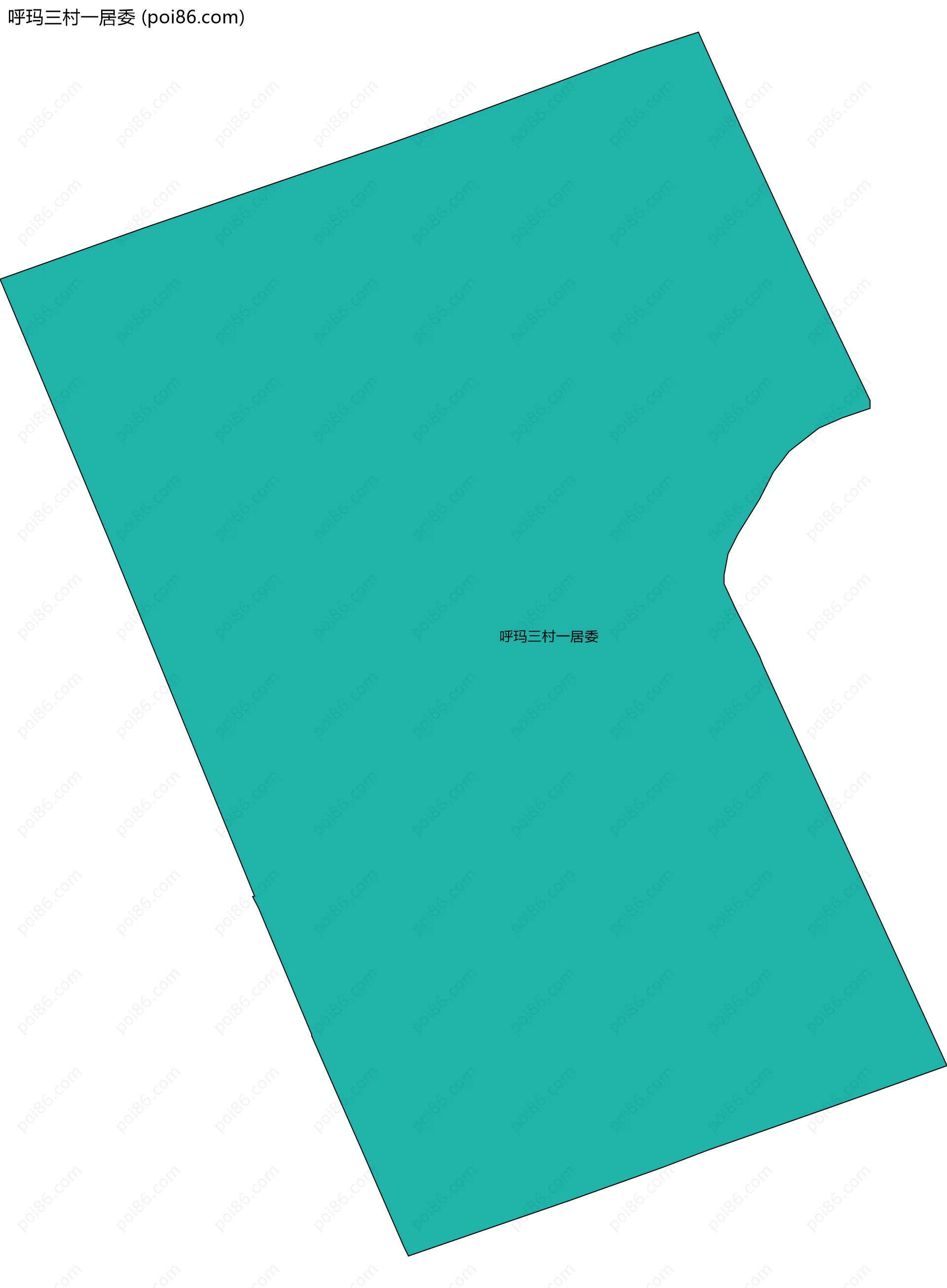 呼玛三村一居委边界地图