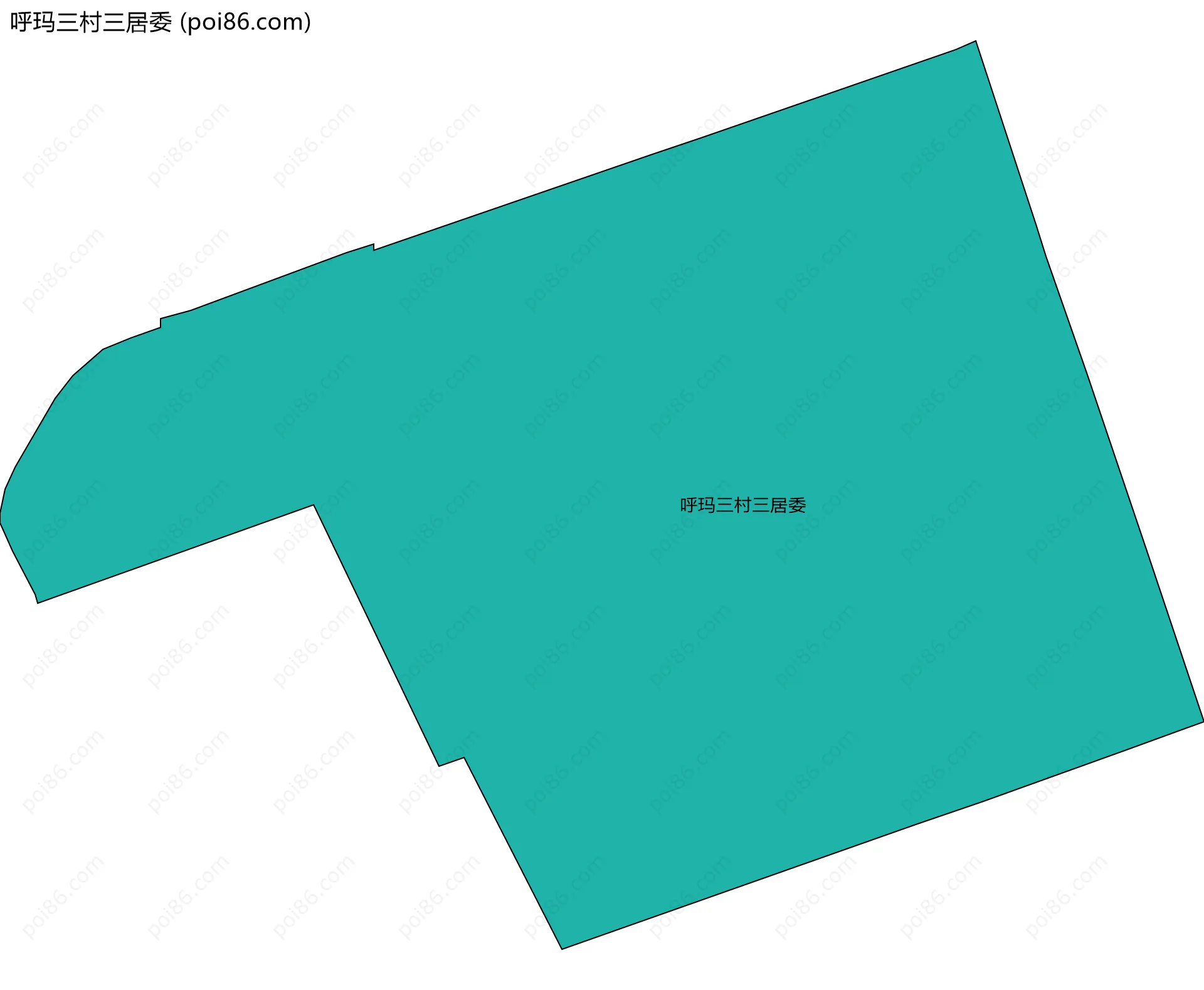 呼玛三村三居委边界地图