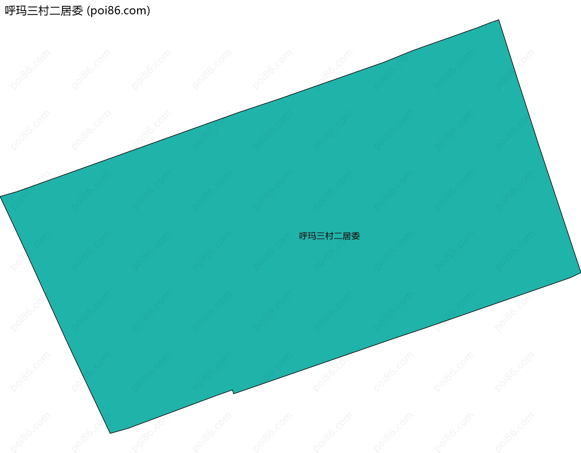 呼玛三村二居委边界地图