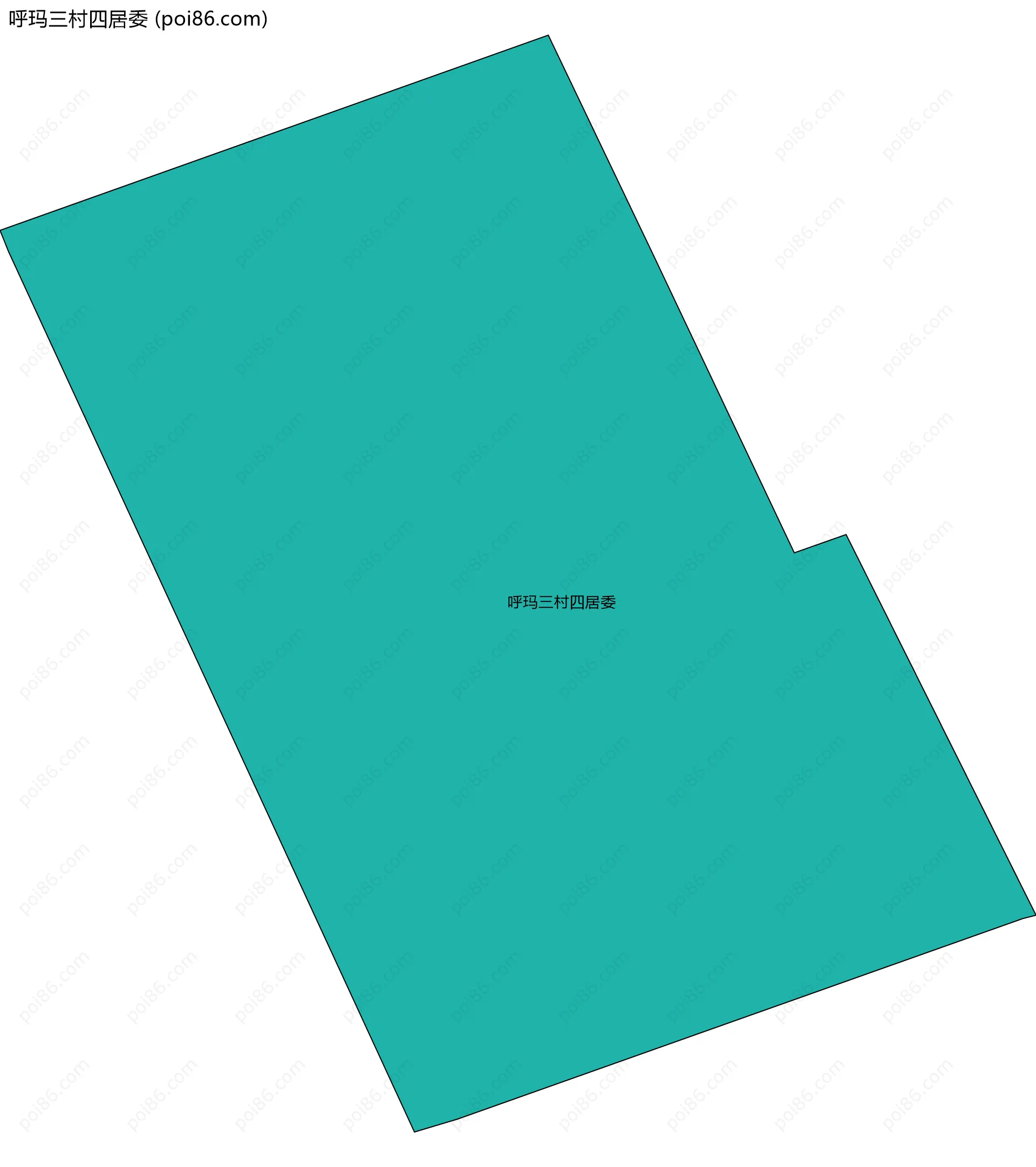 呼玛三村四居委边界地图